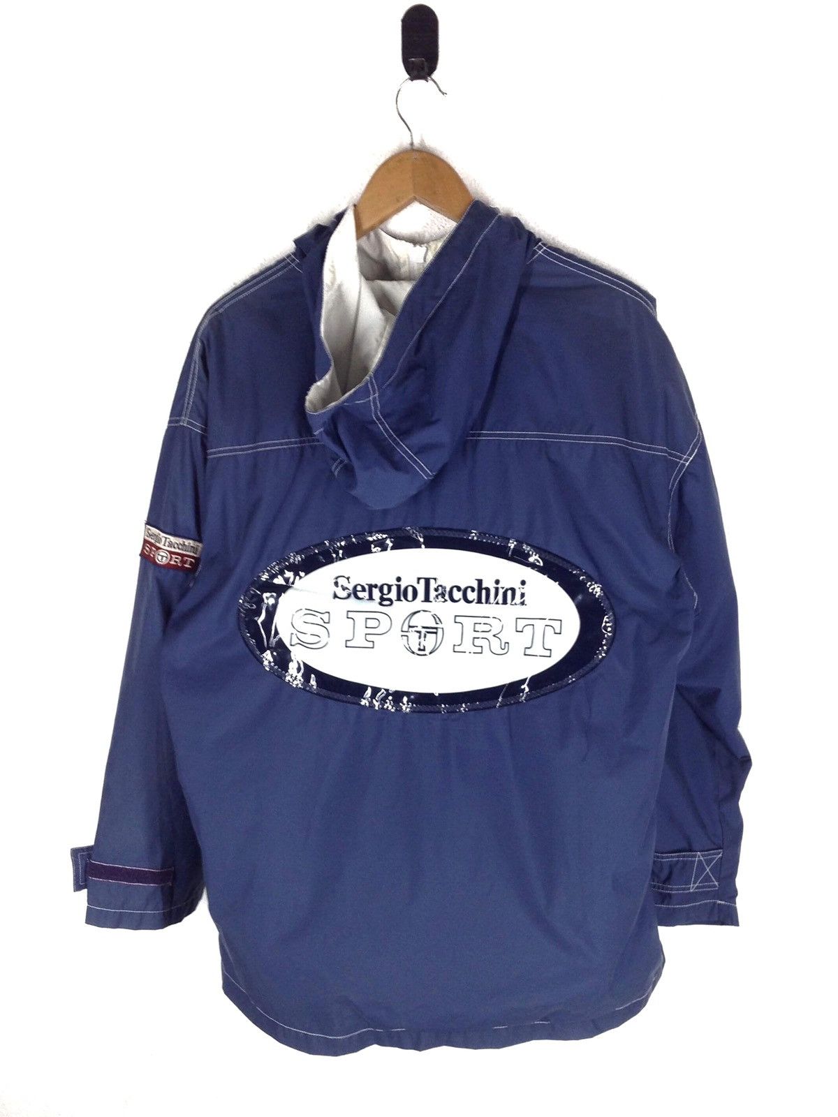 Sergio Tacchini Rare Design Vintage Sergio Tacchini Sport Big Logo Jacket Size US L / EU 52-54 / 3 - 1 Thumbnail