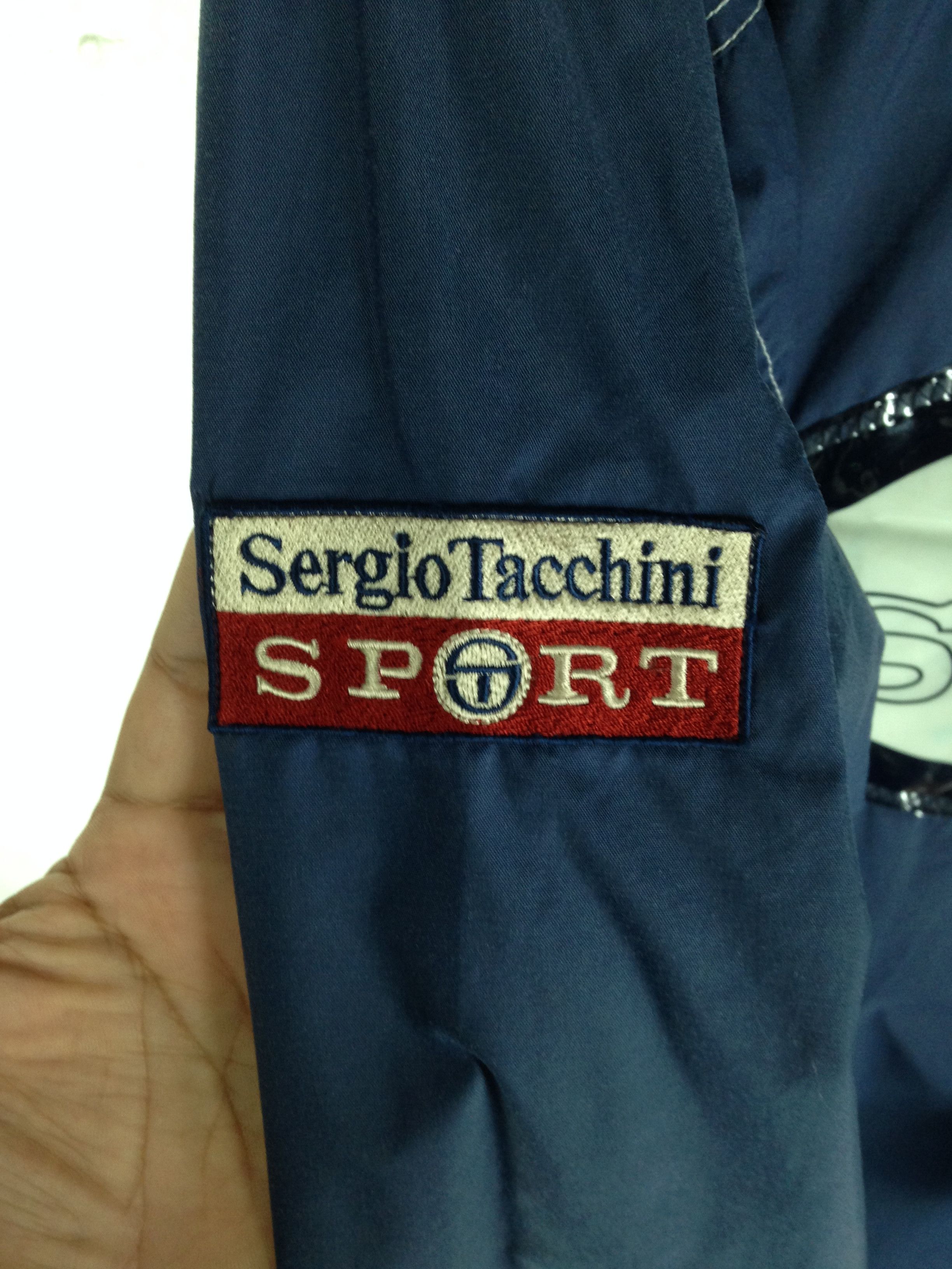 Sergio Tacchini Rare Design Vintage Sergio Tacchini Sport Big Logo Jacket Size US L / EU 52-54 / 3 - 4 Thumbnail