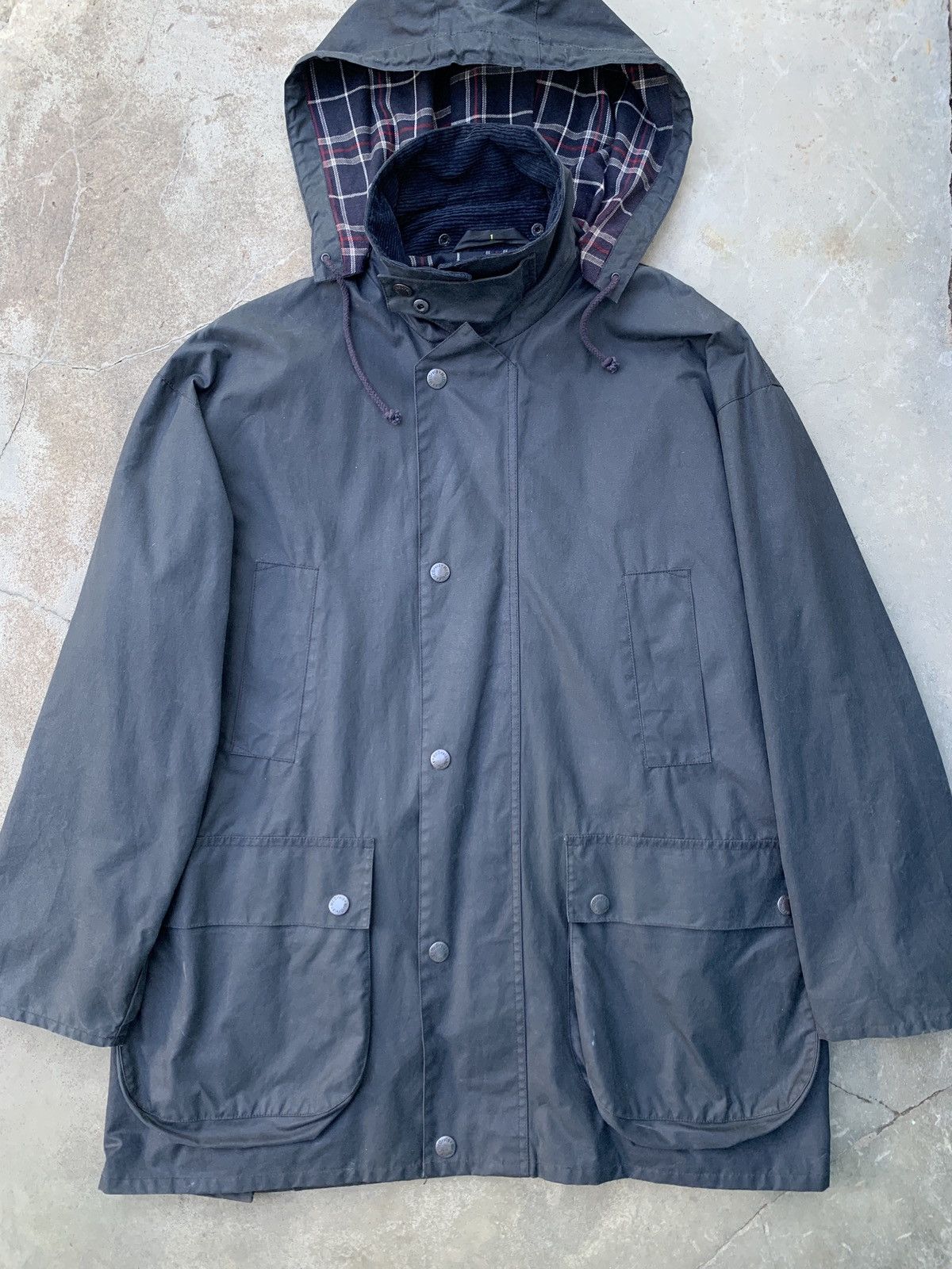 Barbour Vintage Mc Orvis Waxed Jacket British Style Wax Field Coat ...