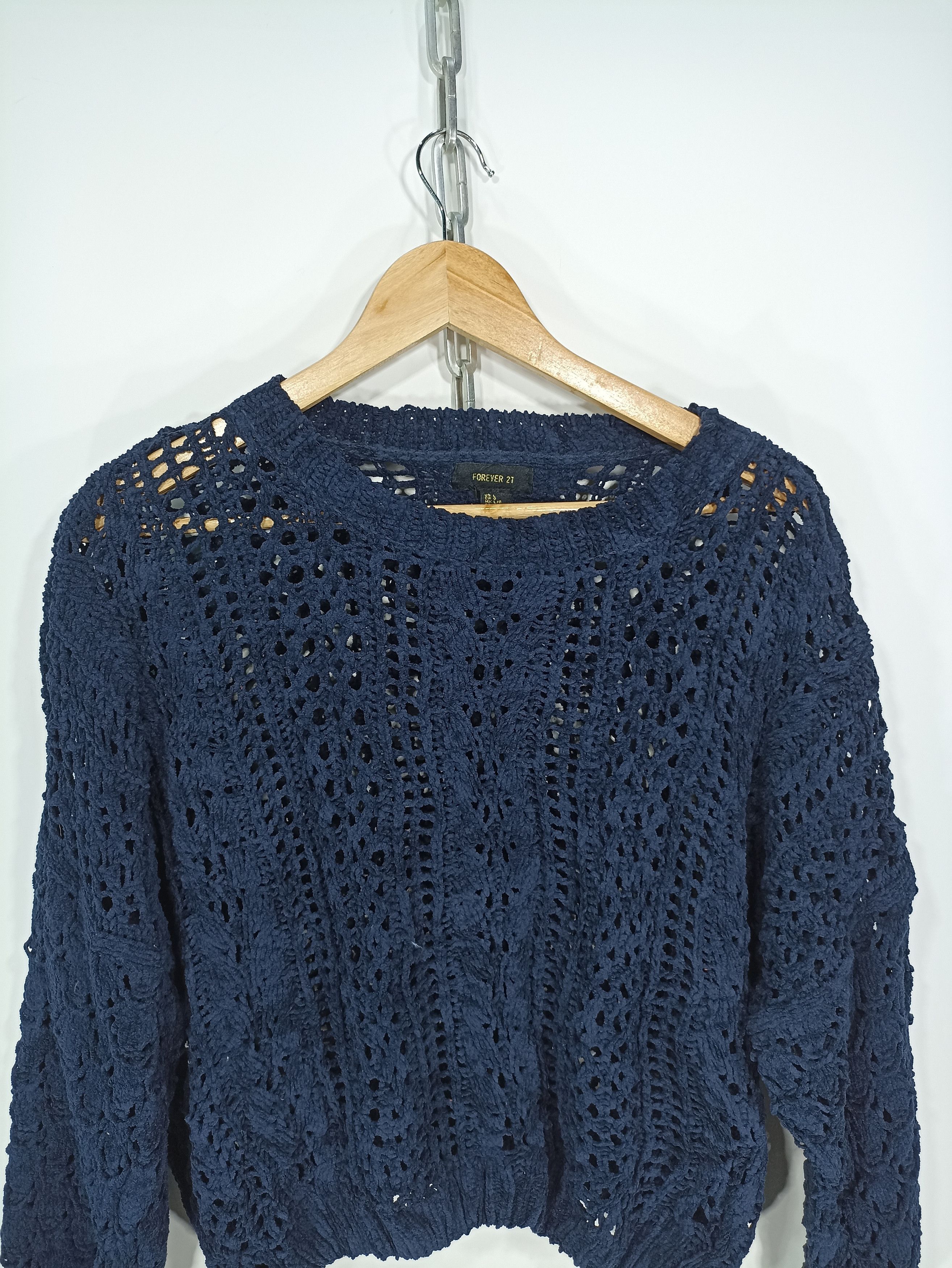 Forever 21 Cable Knit Croped Sweater