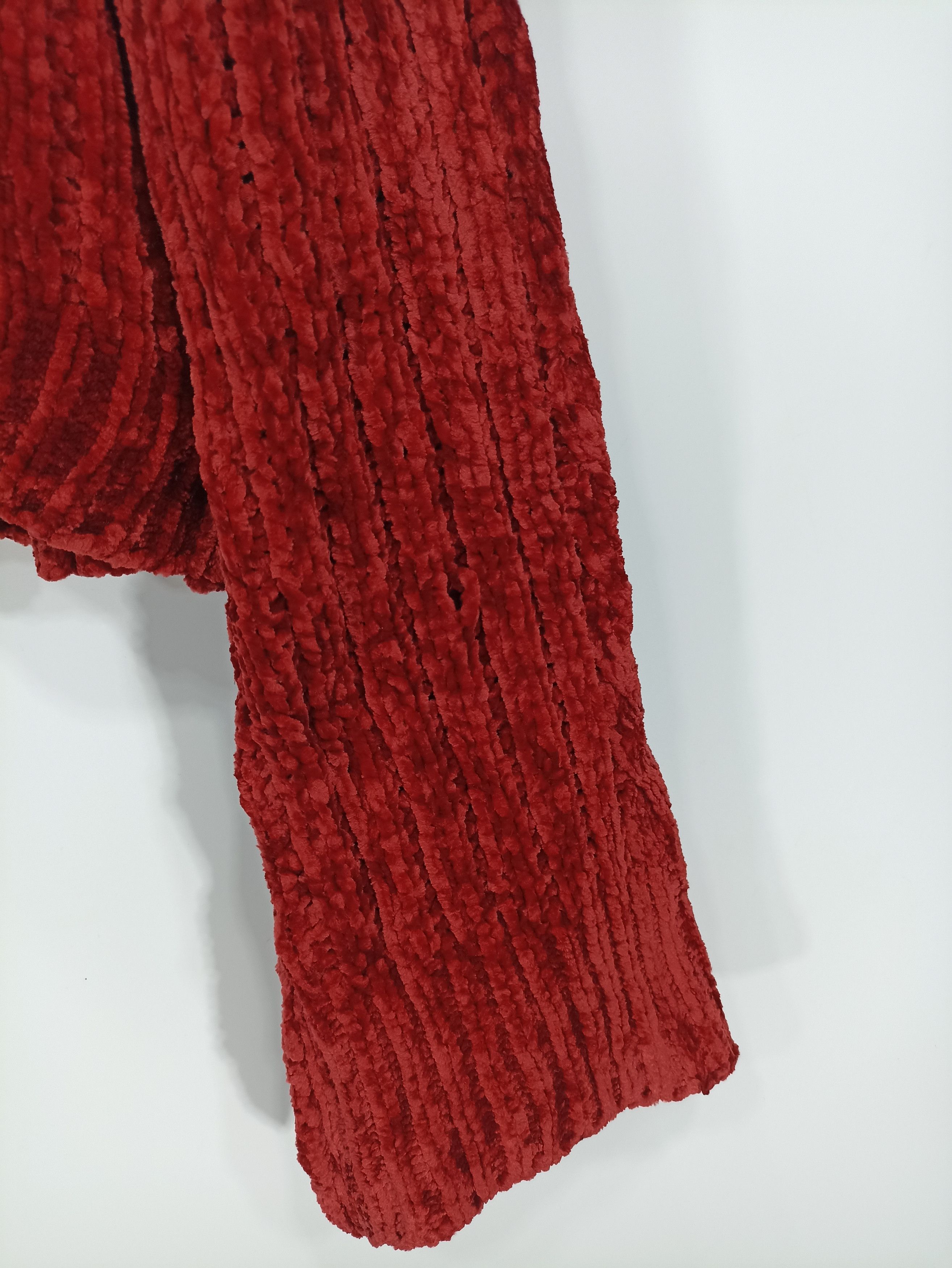 Designer × Homespun Knitwear × Japanese Brand Kastane Flared Sleeve Croped Sweater Size US M / EU 48-50 / 2 - 3 Thumbnail