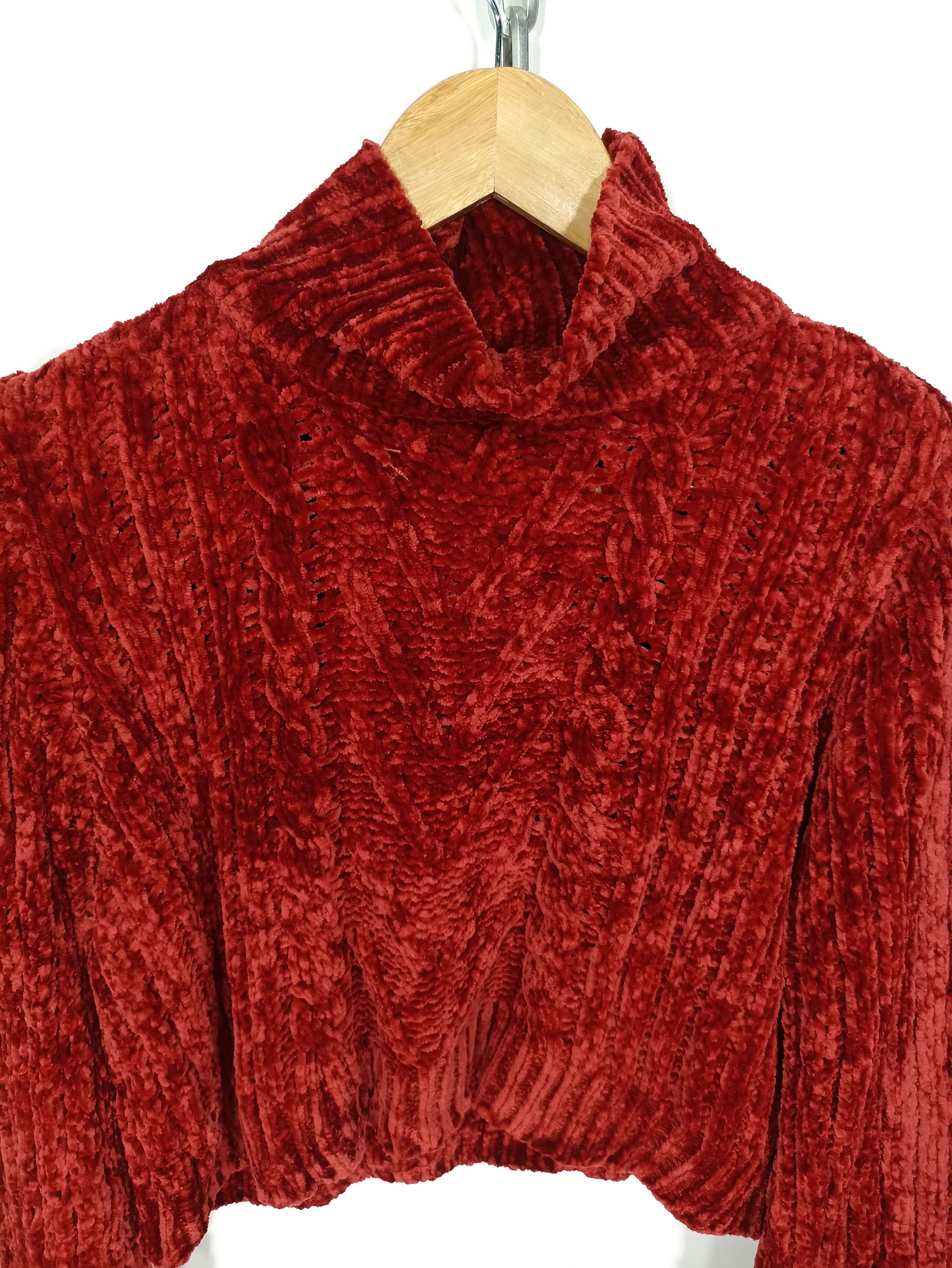Designer × Homespun Knitwear × Japanese Brand Kastane Flared Sleeve Croped Sweater Size US M / EU 48-50 / 2 - 4 Thumbnail