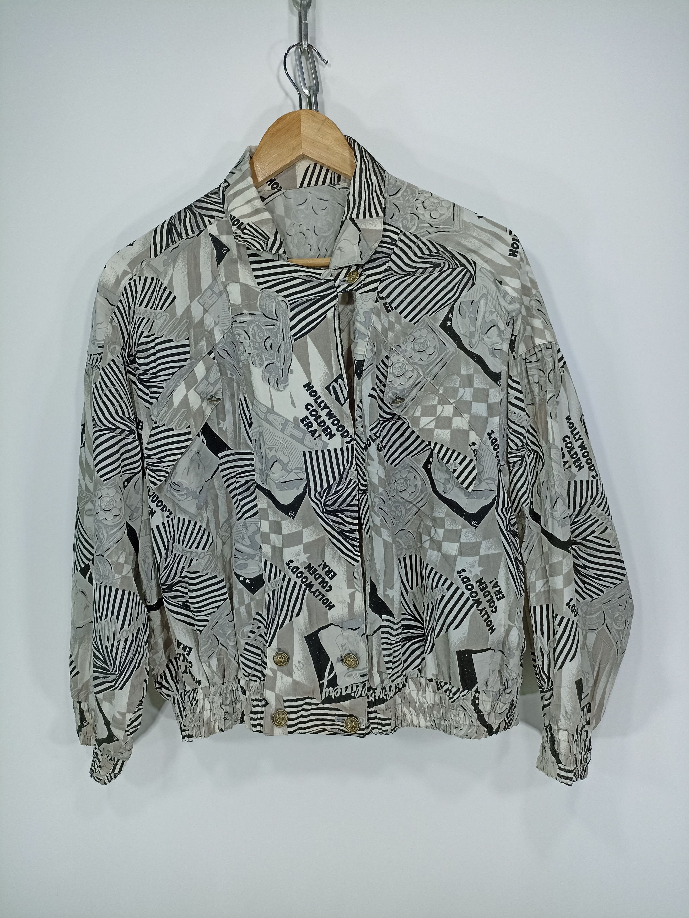 Designer × Japanese Brand × Vintage Vintage Franca V.Paoloni Full Print Croped Cardigan jacket Size US M / EU 48-50 / 2 - 1 Thumbnail