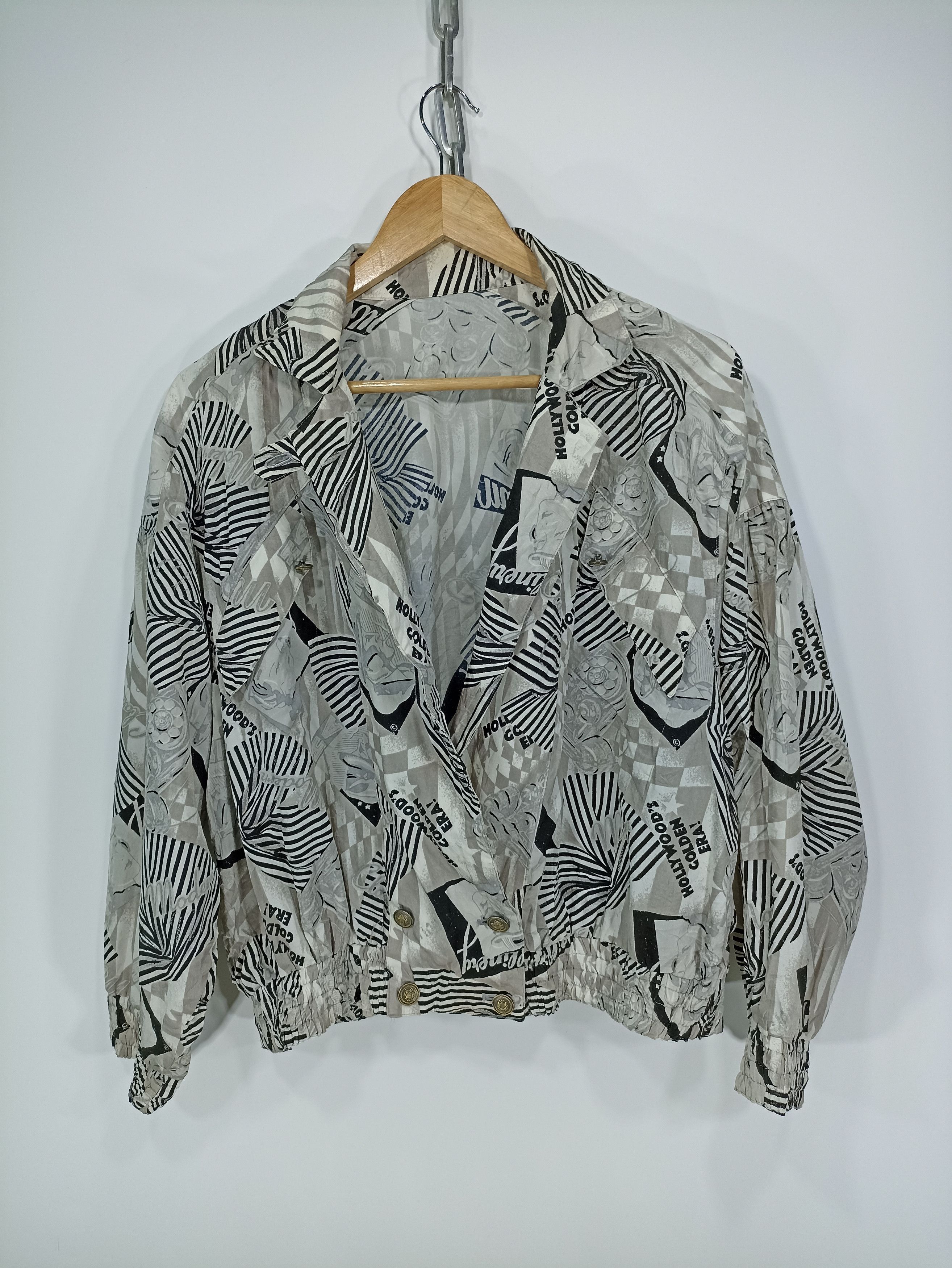 Designer × Japanese Brand × Vintage Vintage Franca V.Paoloni Full Print Croped Cardigan jacket Size US M / EU 48-50 / 2 - 2 Thumbnail