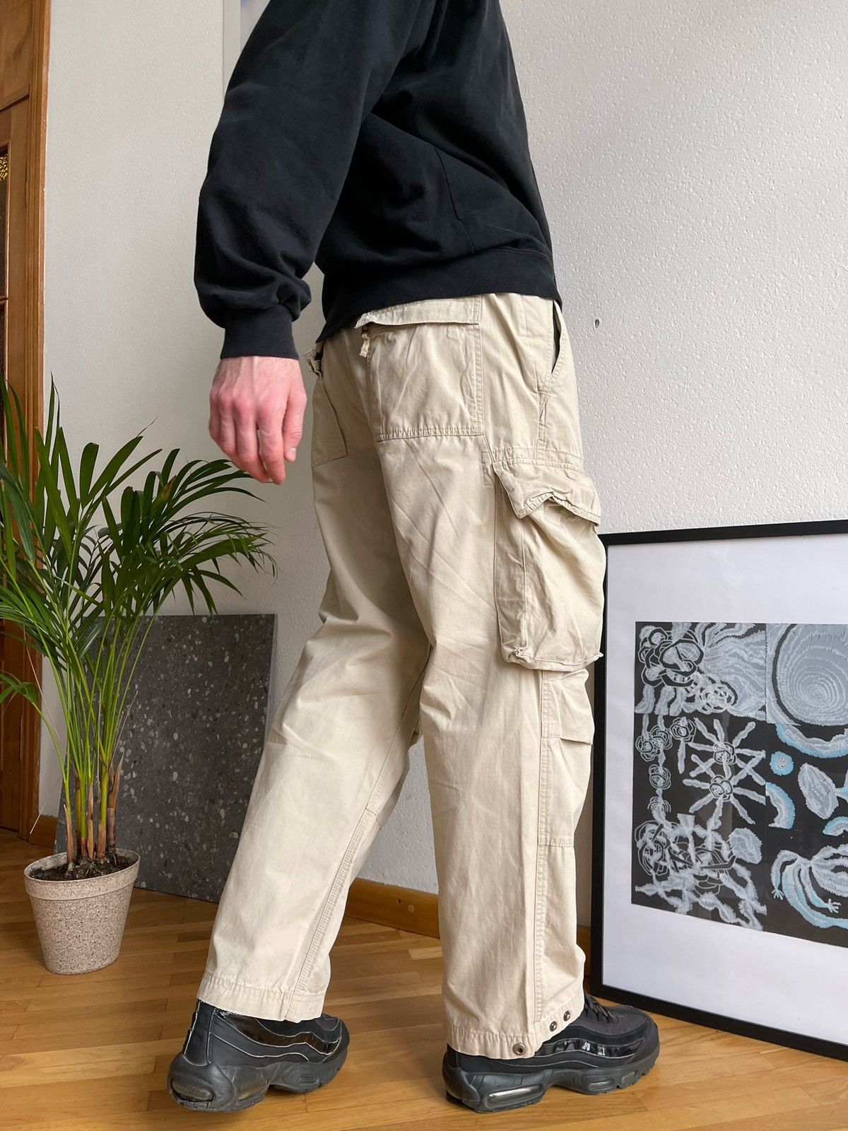 Gap VINTAGE Y2K GAP AMAZING MILITARY LOOSE FIT CARGO PANTS Size US 34 / EU 50 - 8 Thumbnail