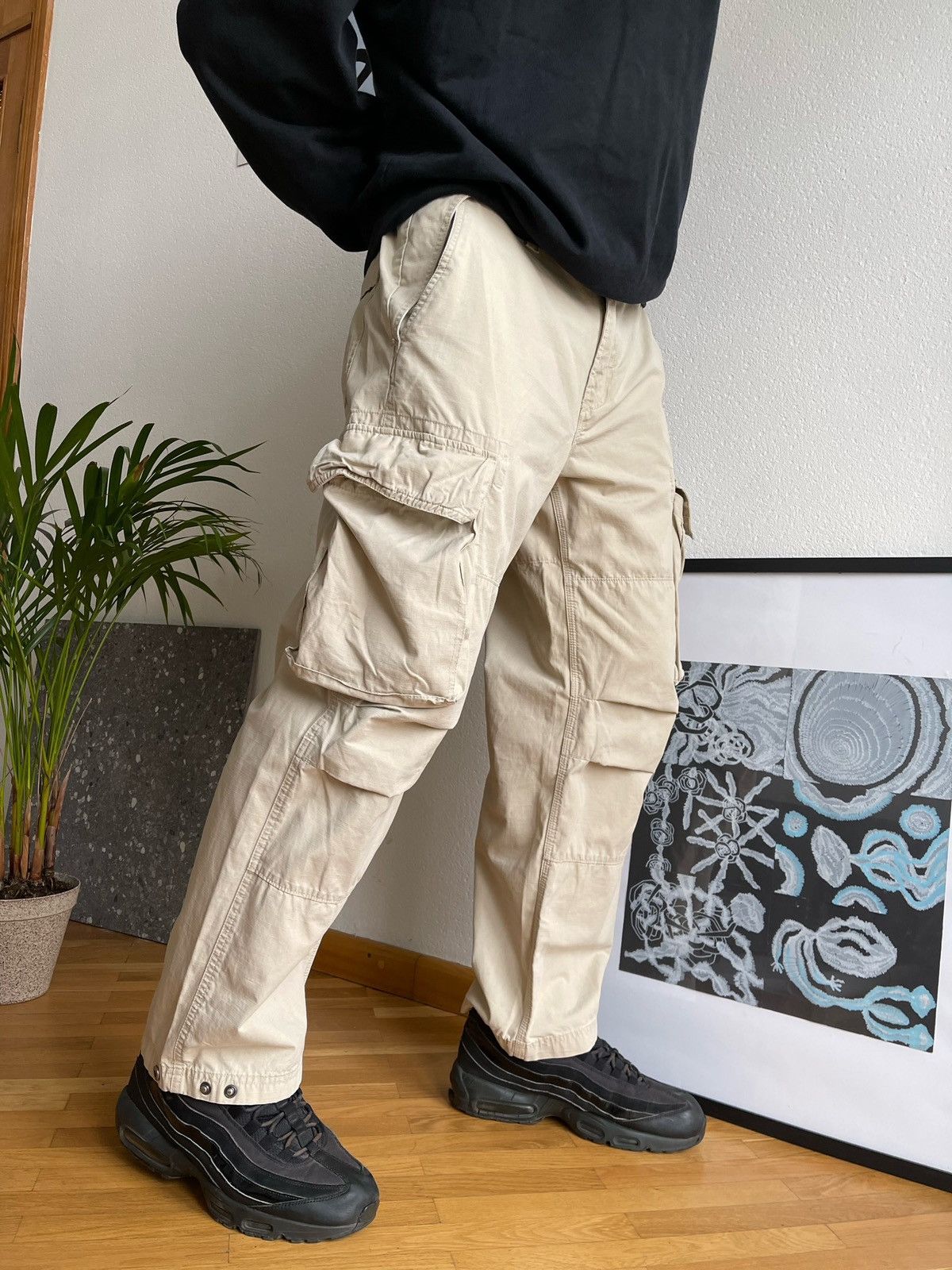 Gap VINTAGE Y2K GAP AMAZING MILITARY LOOSE FIT CARGO PANTS Size US 34 / EU 50 - 7 Thumbnail