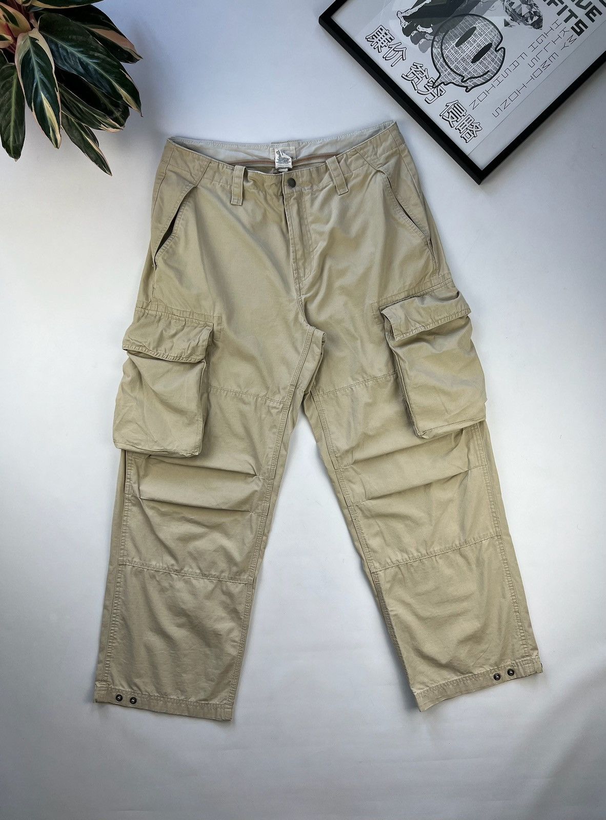 Gap VINTAGE Y2K GAP AMAZING MILITARY LOOSE FIT CARGO PANTS Size US 34 / EU 50 - 2 Thumbnail