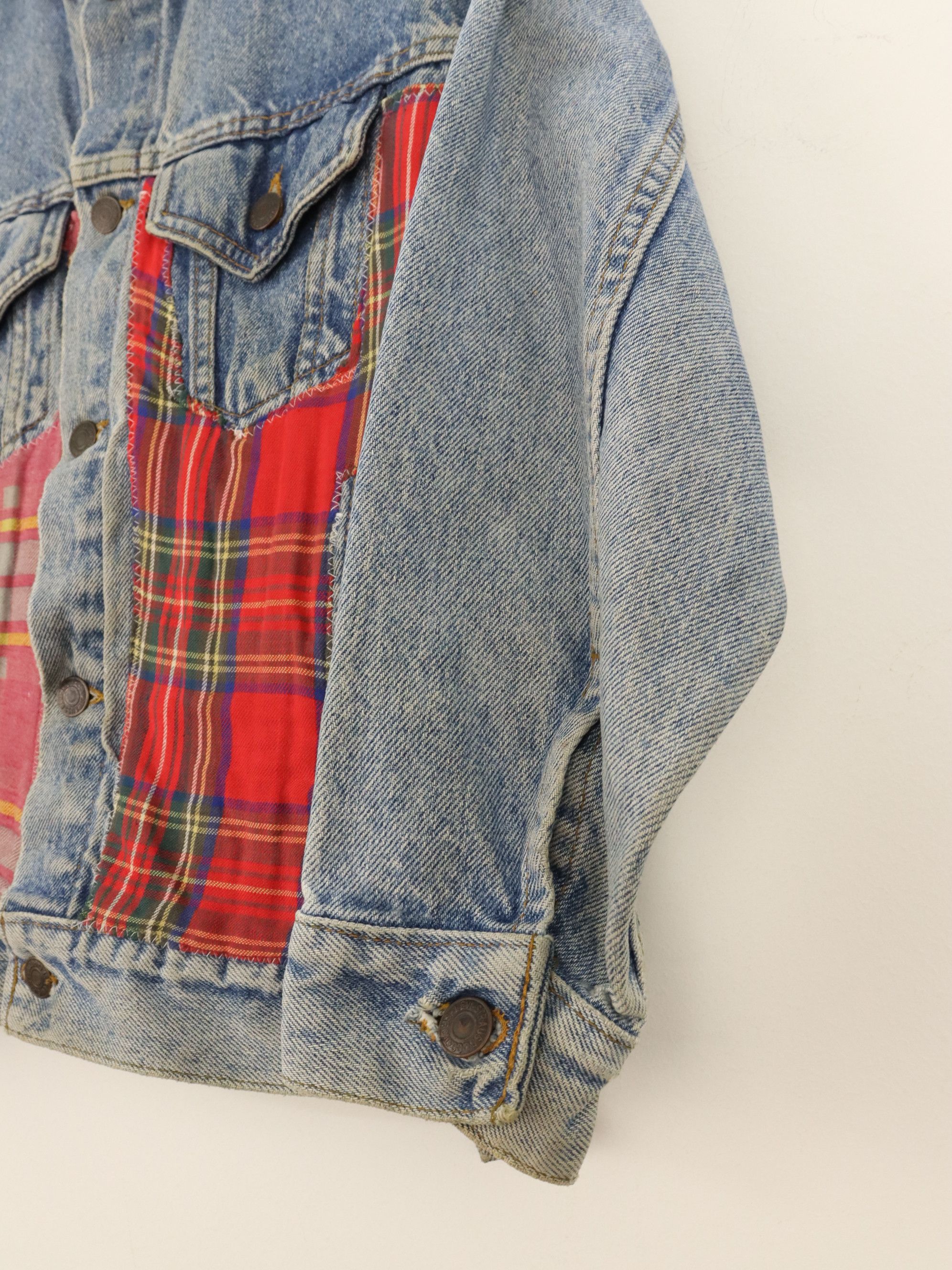 Levi's × Vintage Levis ReMade Rebuild Rework Patchwork Denim Jacket Size US S / EU 44-46 / 1 - 15 Thumbnail