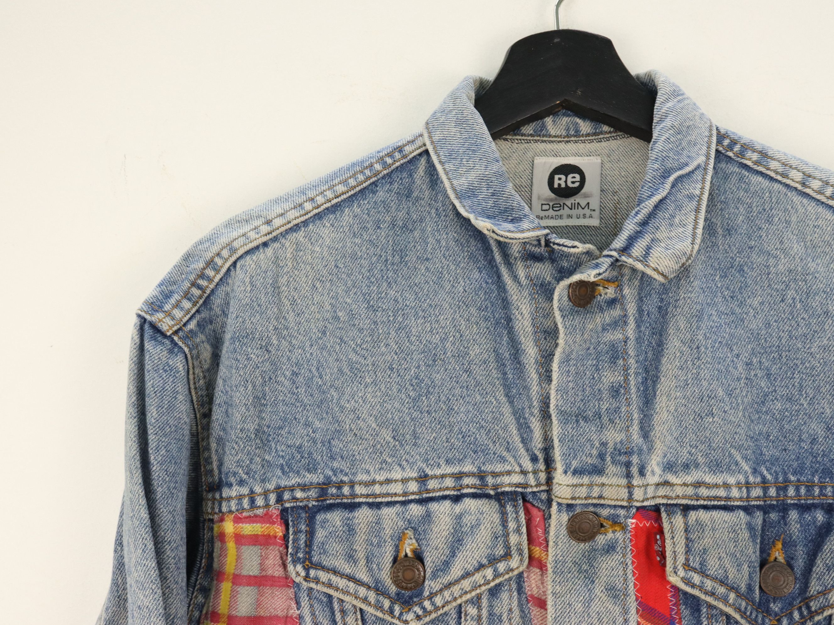 Levi's × Vintage Levis ReMade Rebuild Rework Patchwork Denim Jacket Size US S / EU 44-46 / 1 - 4 Thumbnail