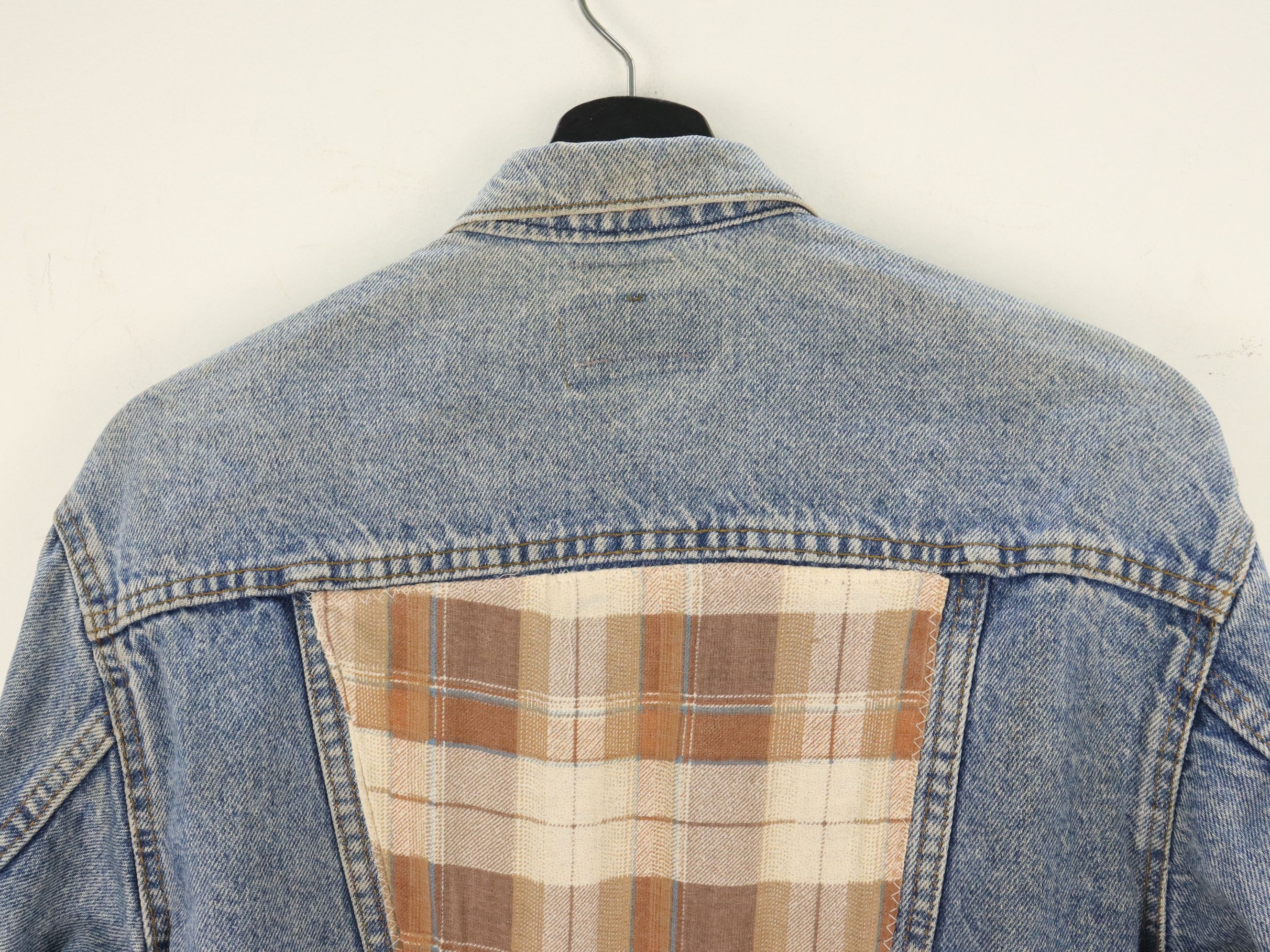 Levi's × Vintage Levis ReMade Rebuild Rework Patchwork Denim Jacket Size US S / EU 44-46 / 1 - 6 Thumbnail