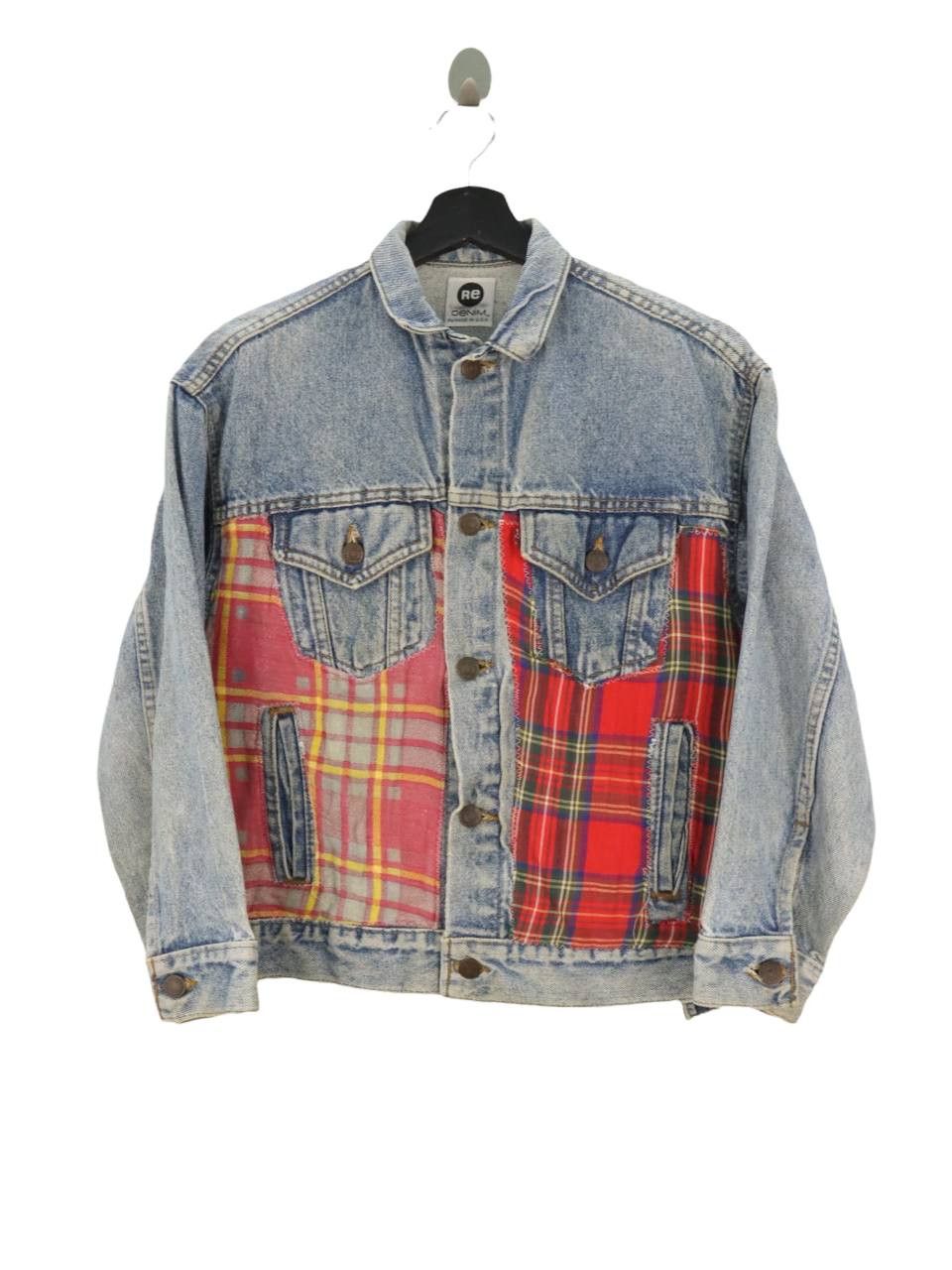 Levi's × Vintage Levis ReMade Rebuild Rework Patchwork Denim Jacket Size US S / EU 44-46 / 1 - 3 Thumbnail