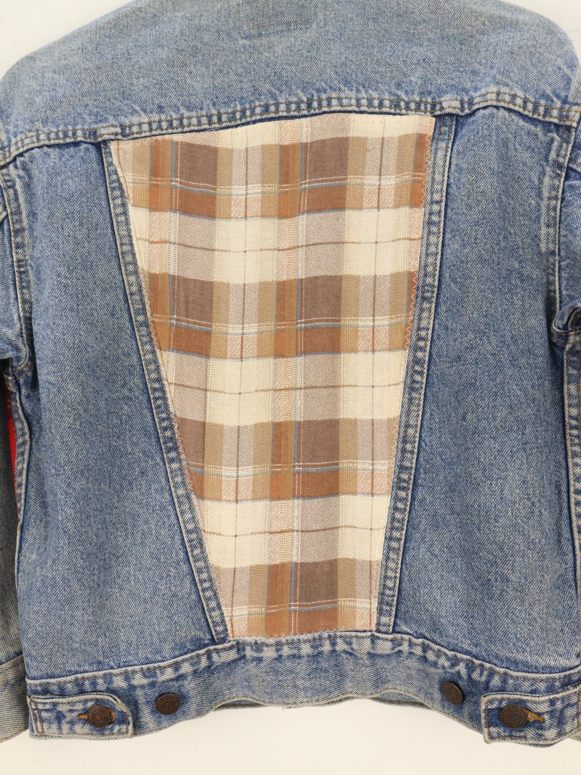 Levi's × Vintage Levis ReMade Rebuild Rework Patchwork Denim Jacket Size US S / EU 44-46 / 1 - 12 Thumbnail