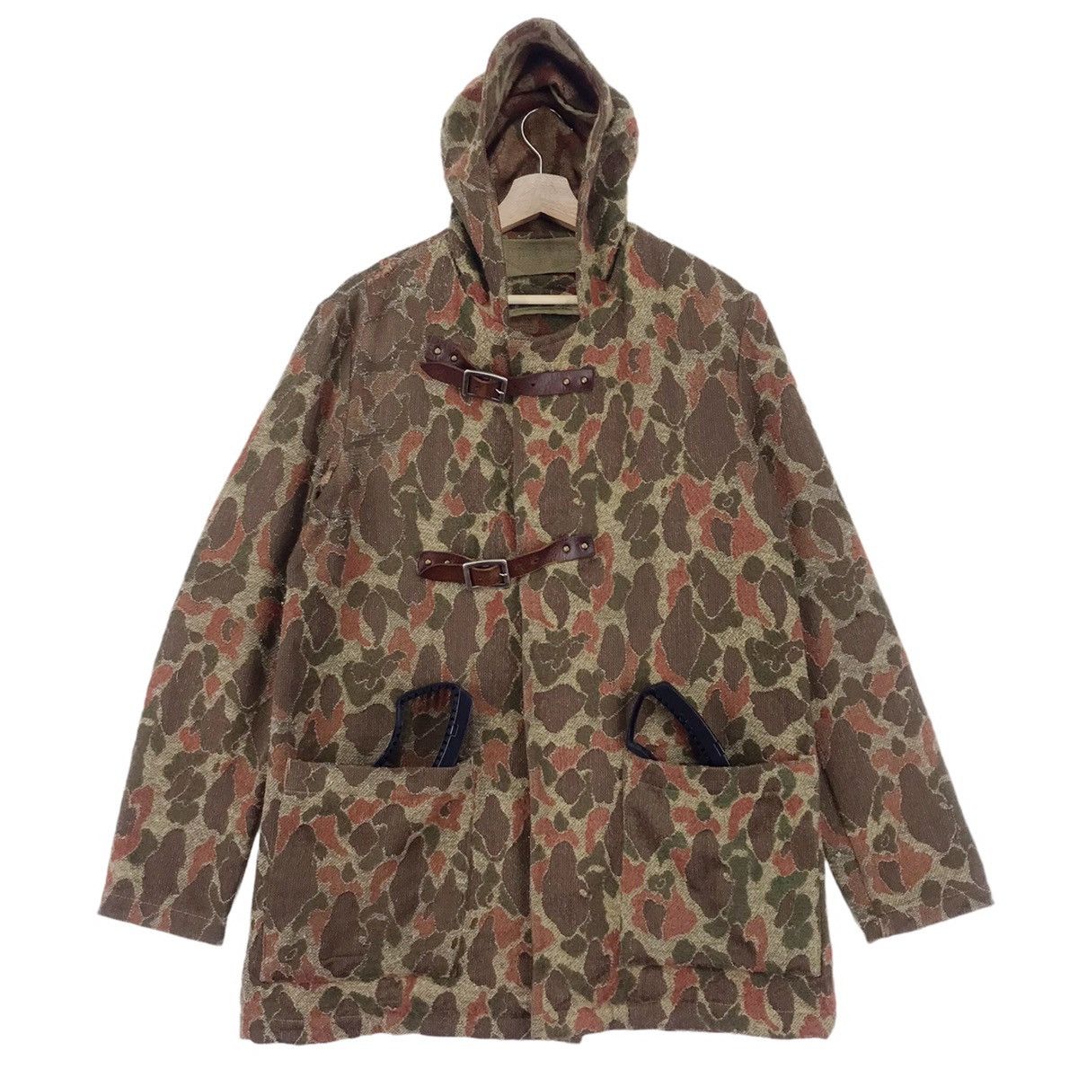 URBAN RESEARCH DOORS Red Seal Distressed Duck Camo Wool Jacket Size US M / EU 48-50 / 2 - 4 Thumbnail