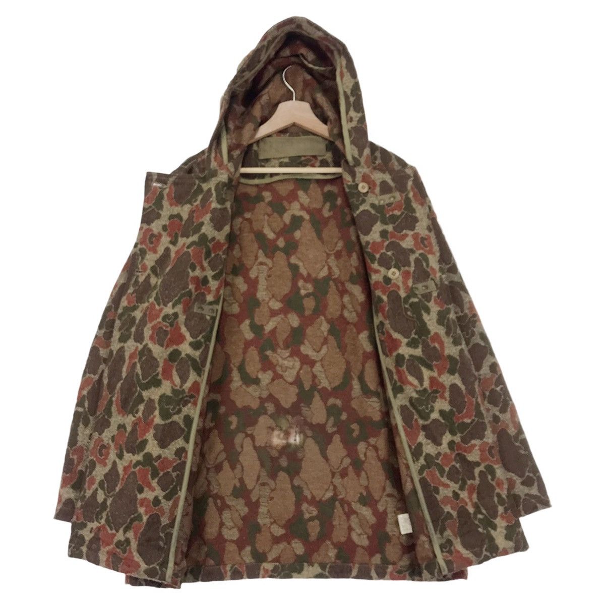 URBAN RESEARCH DOORS Red Seal Distressed Duck Camo Wool Jacket Size US M / EU 48-50 / 2 - 7 Thumbnail