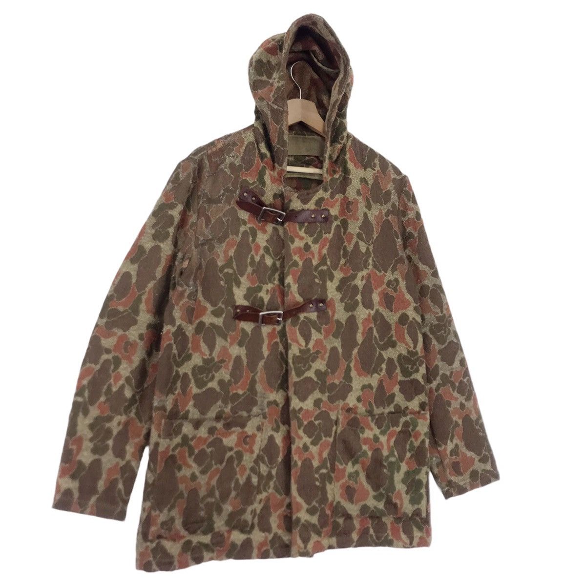 URBAN RESEARCH DOORS Red Seal Distressed Duck Camo Wool Jacket Size US M / EU 48-50 / 2 - 3 Thumbnail