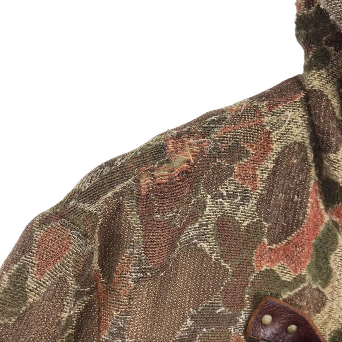 URBAN RESEARCH DOORS Red Seal Distressed Duck Camo Wool Jacket Size US M / EU 48-50 / 2 - 6 Thumbnail
