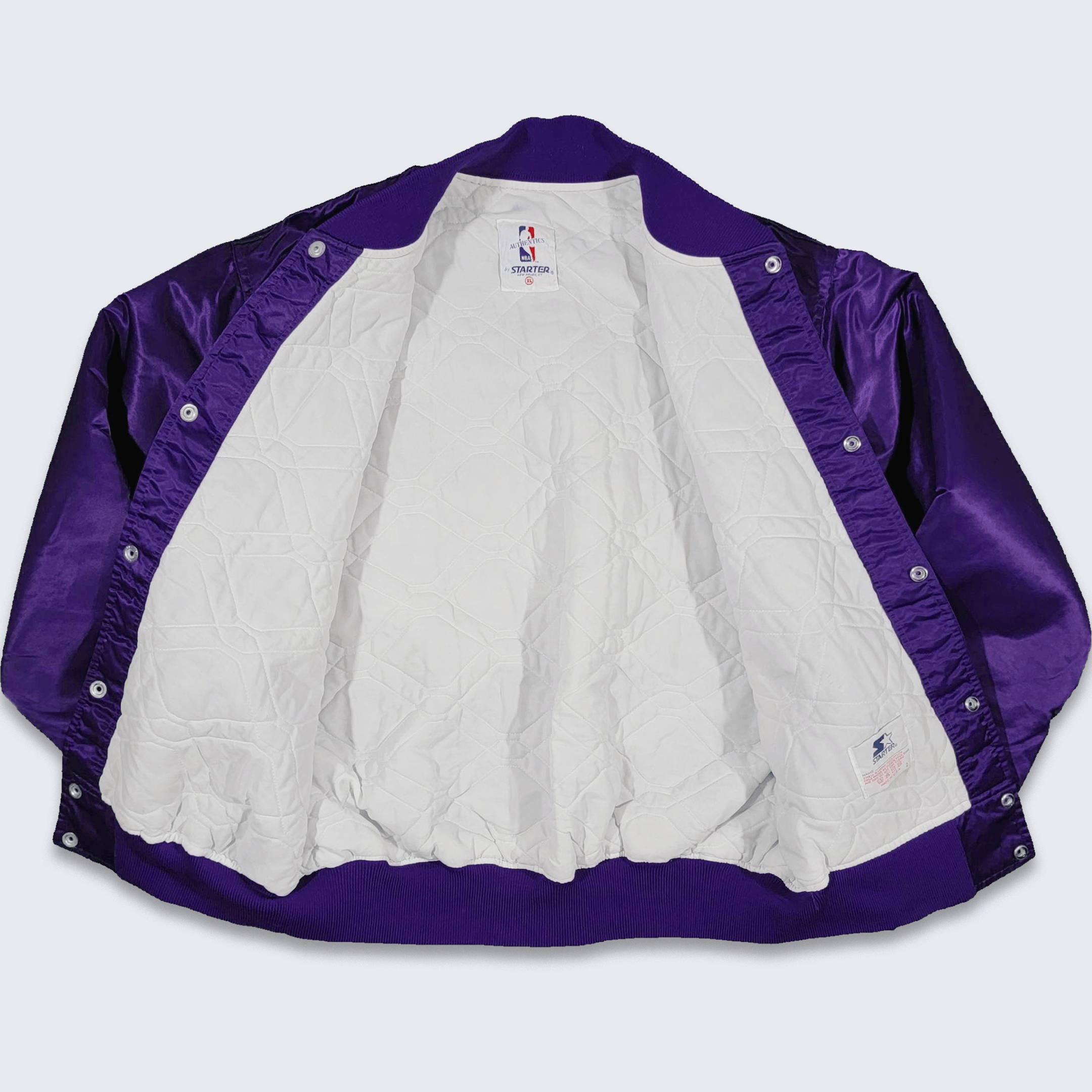 NBA × Starter × Vintage Phoenix Suns Vintage 80s Starter Satin Bomber Jacket Size US XL / EU 56 / 4 - 3 Thumbnail