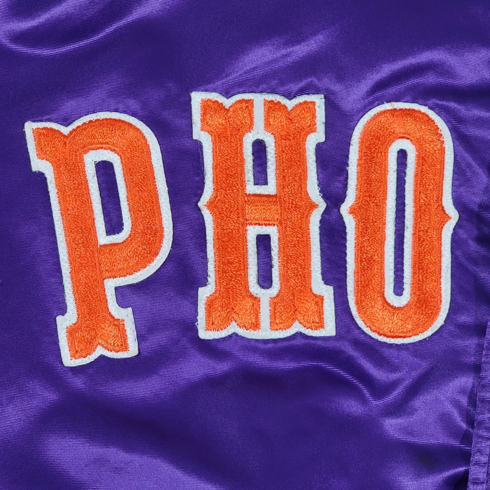 NBA × Starter × Vintage Phoenix Suns Vintage 80s Starter Satin Bomber Jacket Size US XL / EU 56 / 4 - 4 Thumbnail