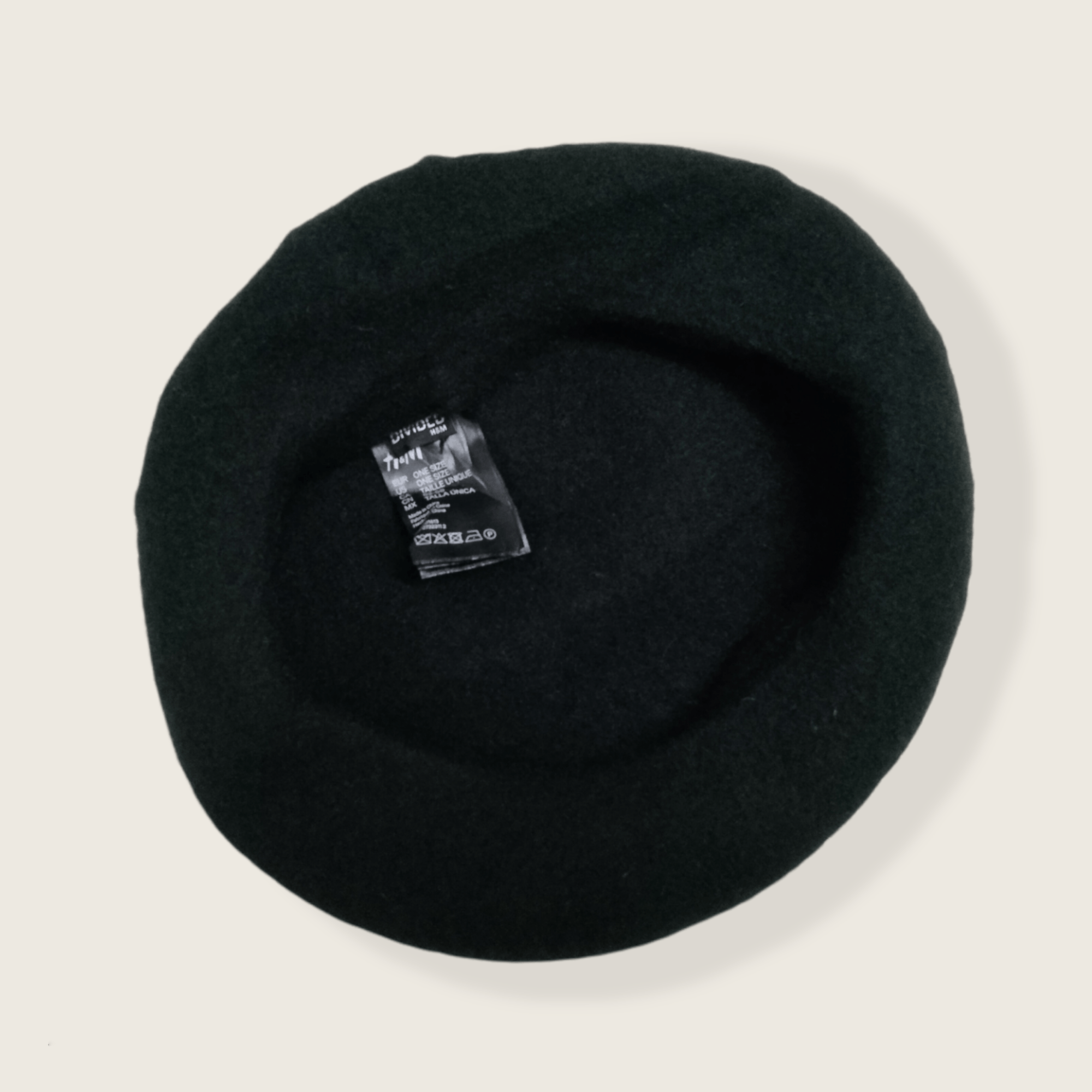 H&M VINTAGE H&M BLACK WOOL BARET Size ONE SIZE - 12 Thumbnail