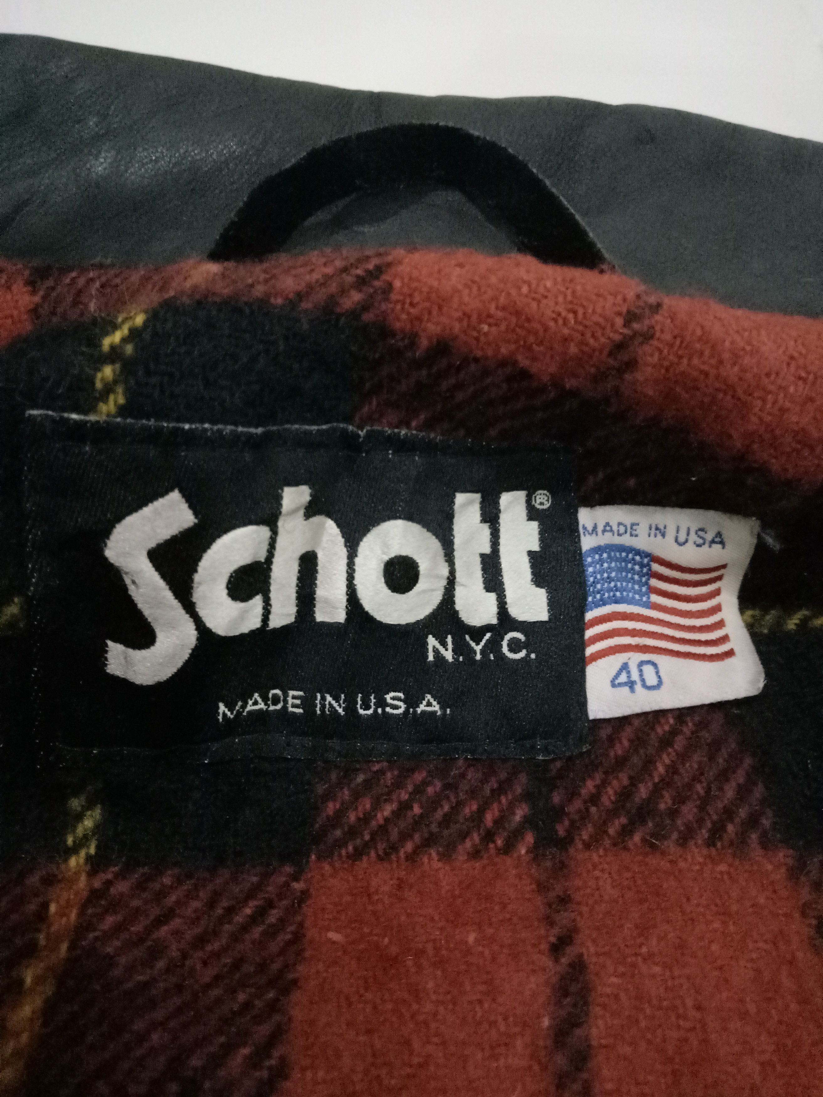 Schott × Vintage Vintage Schoot Leather Jacket Size US L / EU 52-54 / 3 - 12 Thumbnail