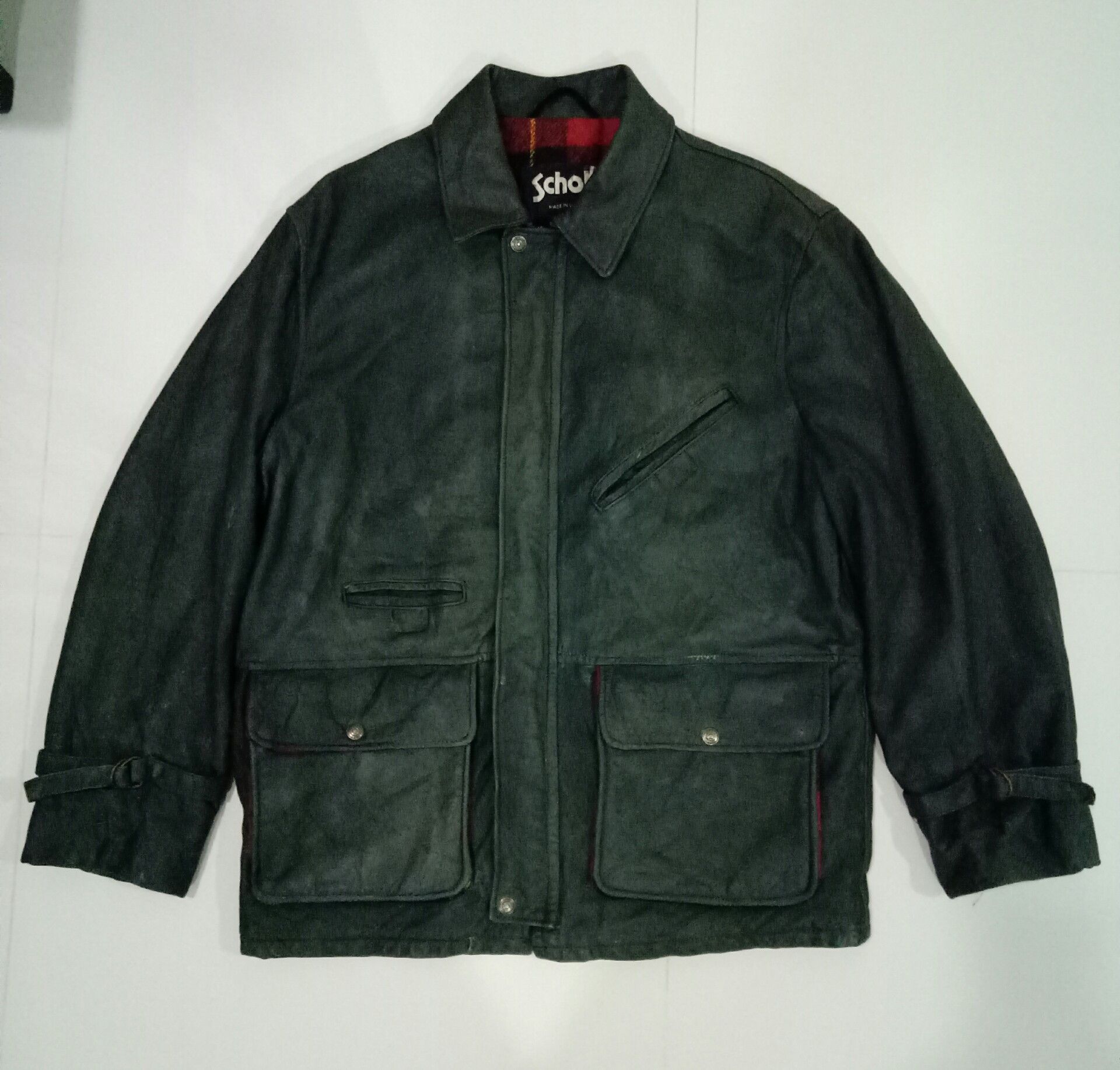 Schott × Vintage Vintage Schoot Leather Jacket Size US L / EU 52-54 / 3 - 1 Thumbnail