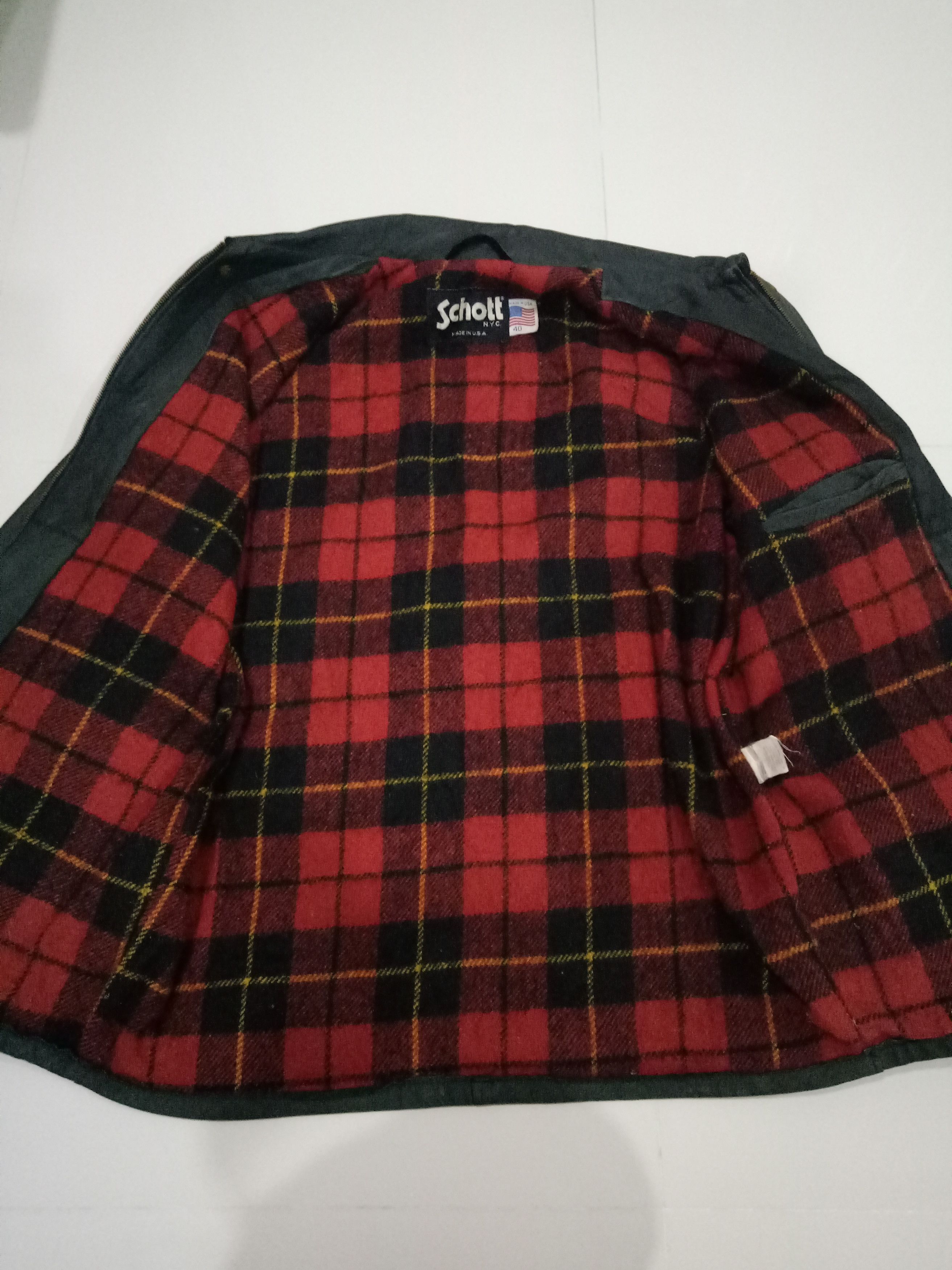 Schott × Vintage Vintage Schoot Leather Jacket Size US L / EU 52-54 / 3 - 9 Thumbnail