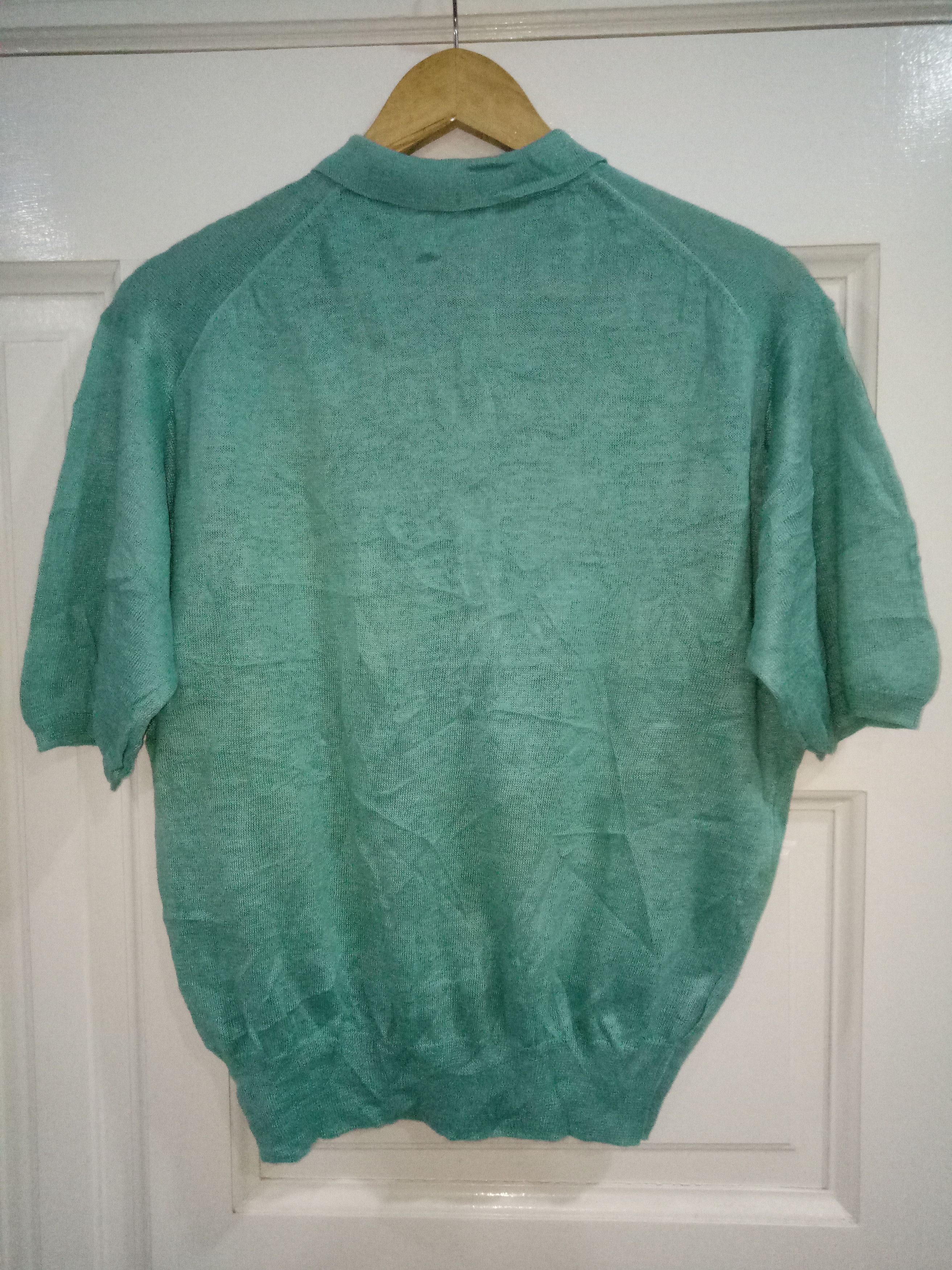 Burberry × Vintage Vintage Burberrys Irish Linen Sweatshirt Shortsleeve Size US M / EU 48-50 / 2 - 2 Thumbnail