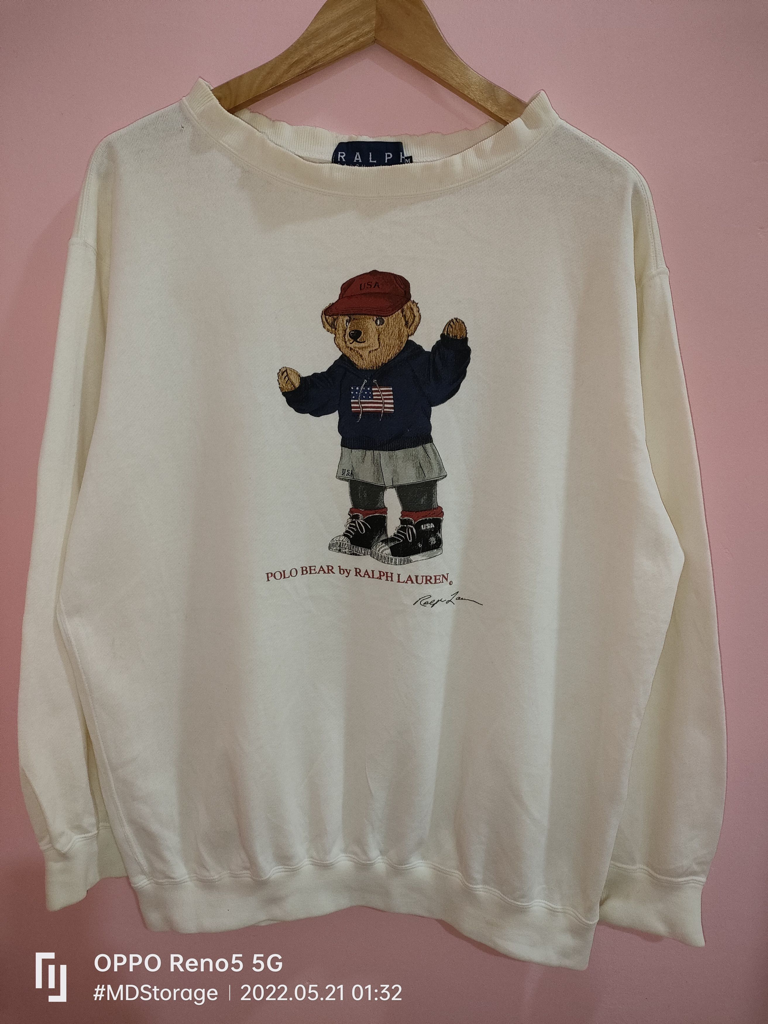 Polo Ralph Lauren Vintage Distressed Polo Bear by Ralph Lauren Size US M / EU 48-50 / 2 - 1 Thumbnail