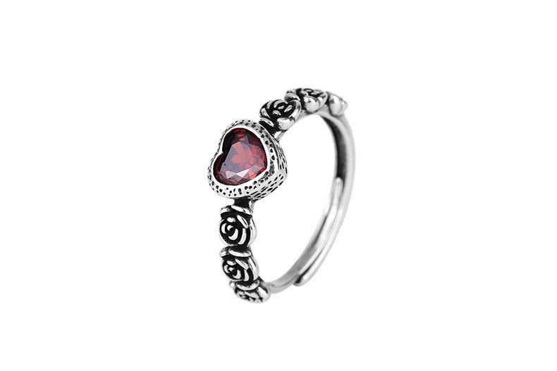 Handmade × Jewelry Simple Love Heart Rings Size ONE SIZE - 1 Thumbnail