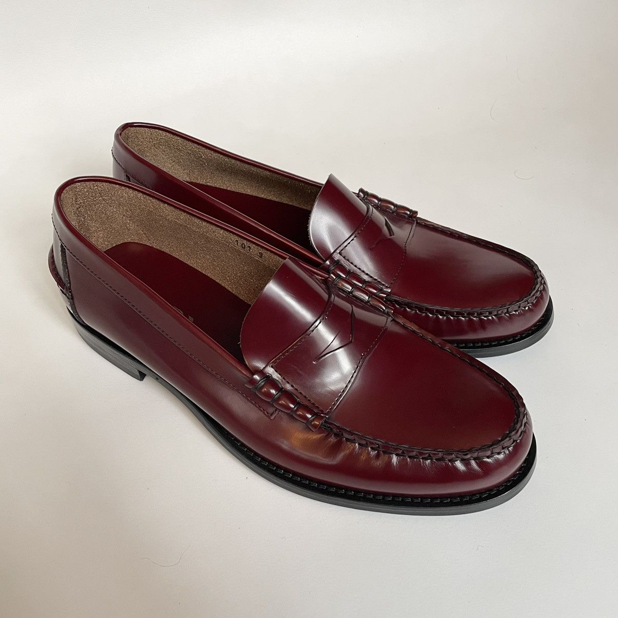 Prada Polished Oxblood Leather Loafers Size US 9 / EU 42 - 3 Thumbnail