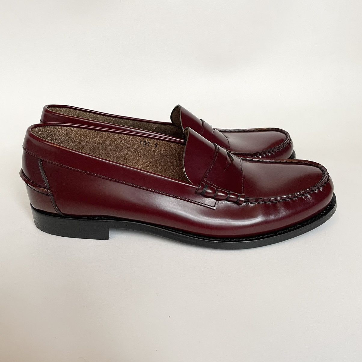 Prada Polished Oxblood Leather Loafers Size US 9 / EU 42 - 2 Thumbnail