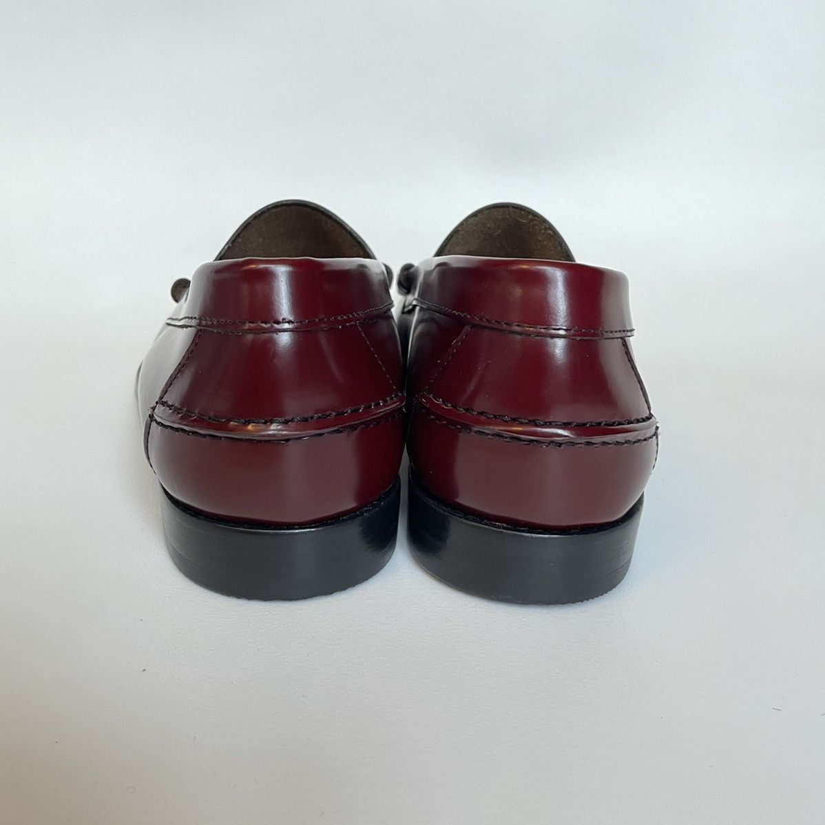 Prada Polished Oxblood Leather Loafers Size US 9 / EU 42 - 8 Thumbnail