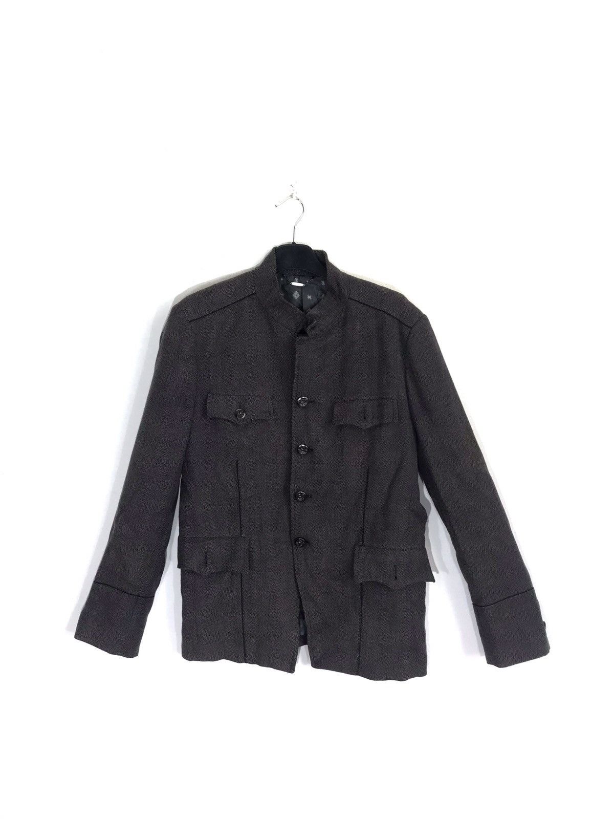 Japanese Brand Japanese Brand Jun Men Black Line Back Buckle Jackets Size US XS / EU 42 / 0 - 1 Thumbnail