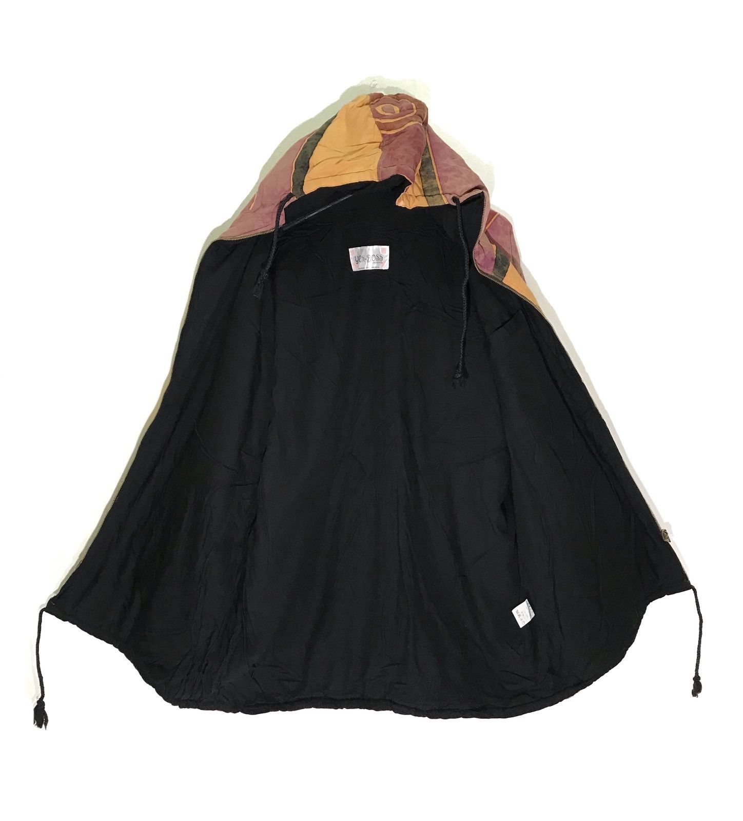 Japanese Brand Yen Boss Patch Work Art Design Rayon Hooded Jackets Size US XL / EU 56 / 4 - 3 Thumbnail