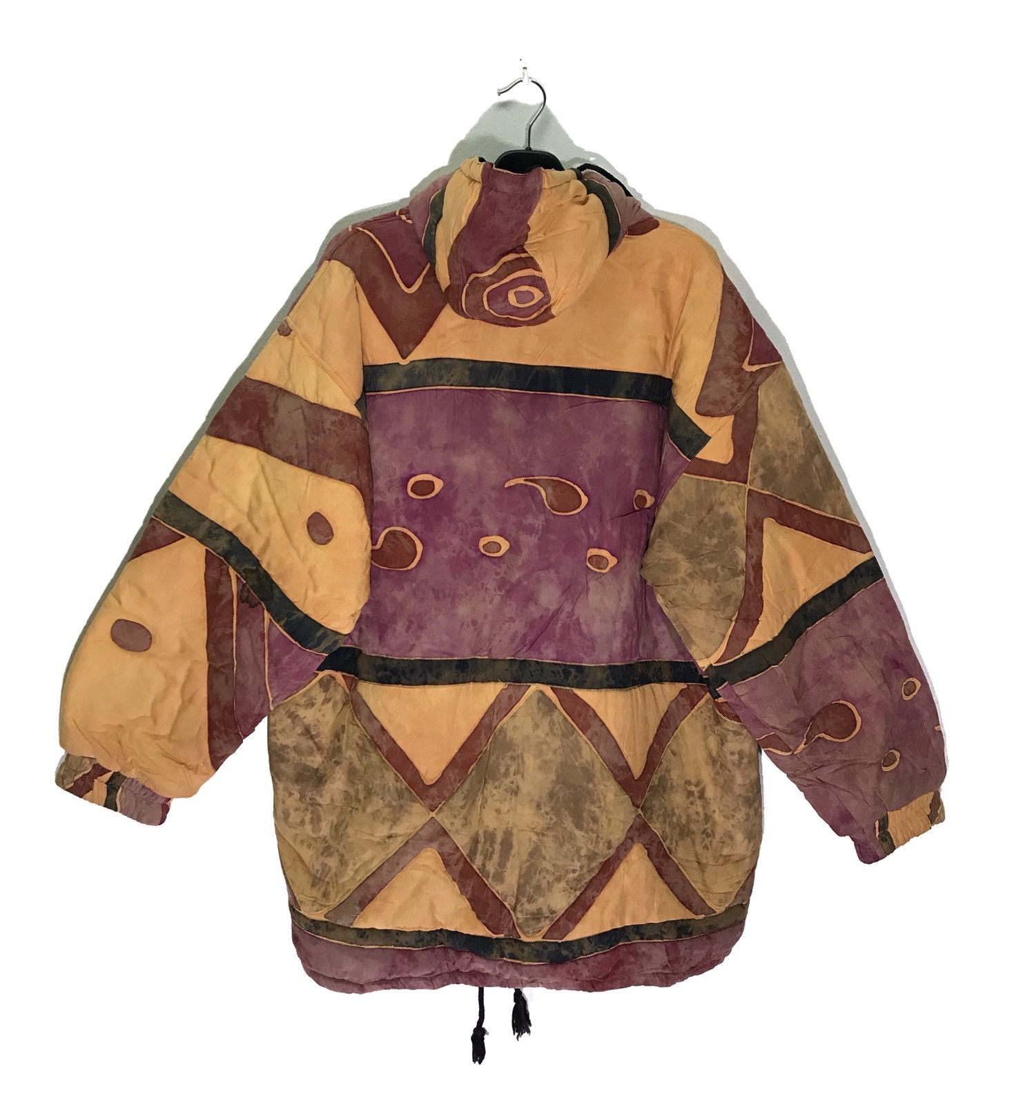 Japanese Brand Yen Boss Patch Work Art Design Rayon Hooded Jackets Size US XL / EU 56 / 4 - 2 Thumbnail