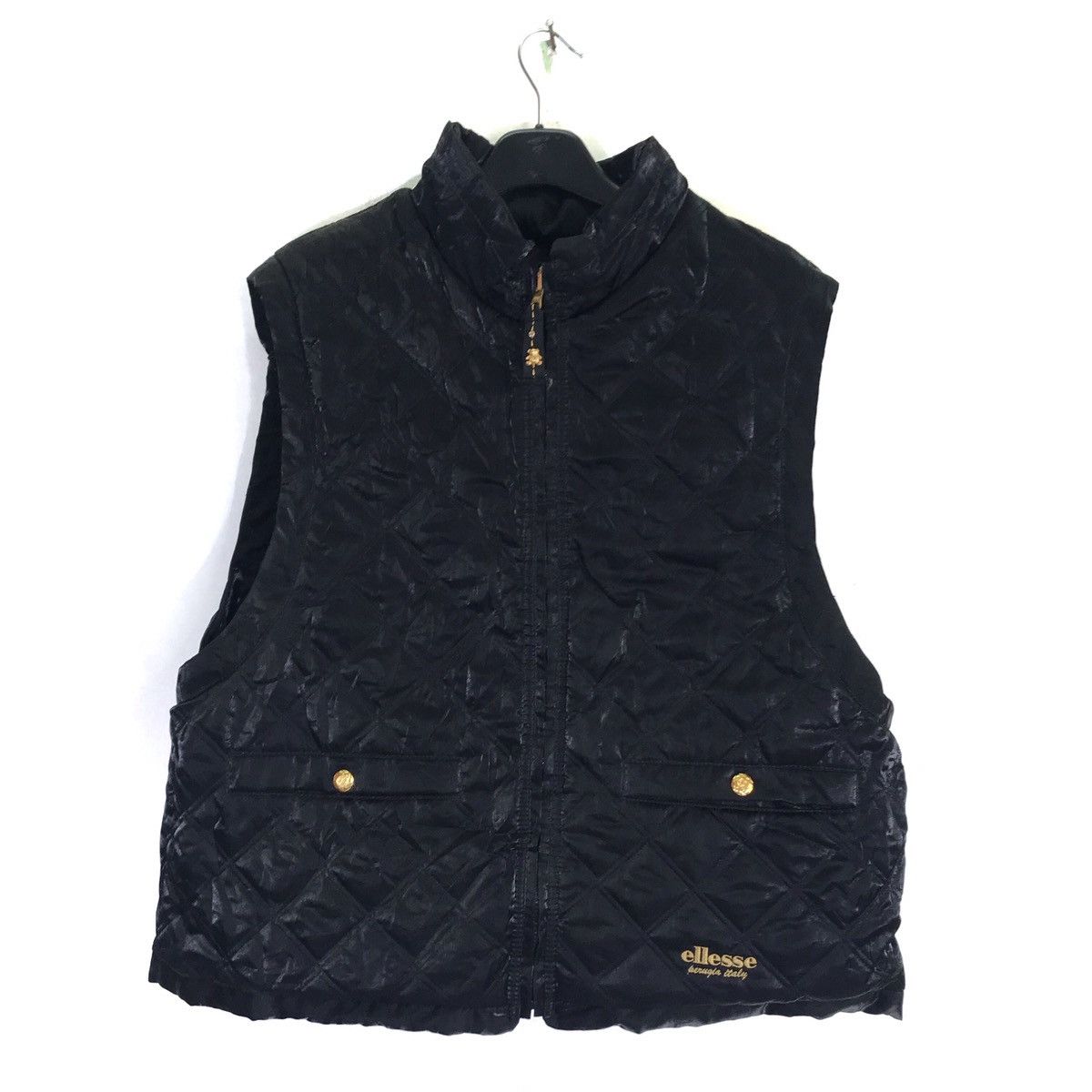 Ellesse × Vintage Vintage Ellesse Perugia Italy Reversible Puffer Vest Size US L / EU 52-54 / 3 - 3 Thumbnail