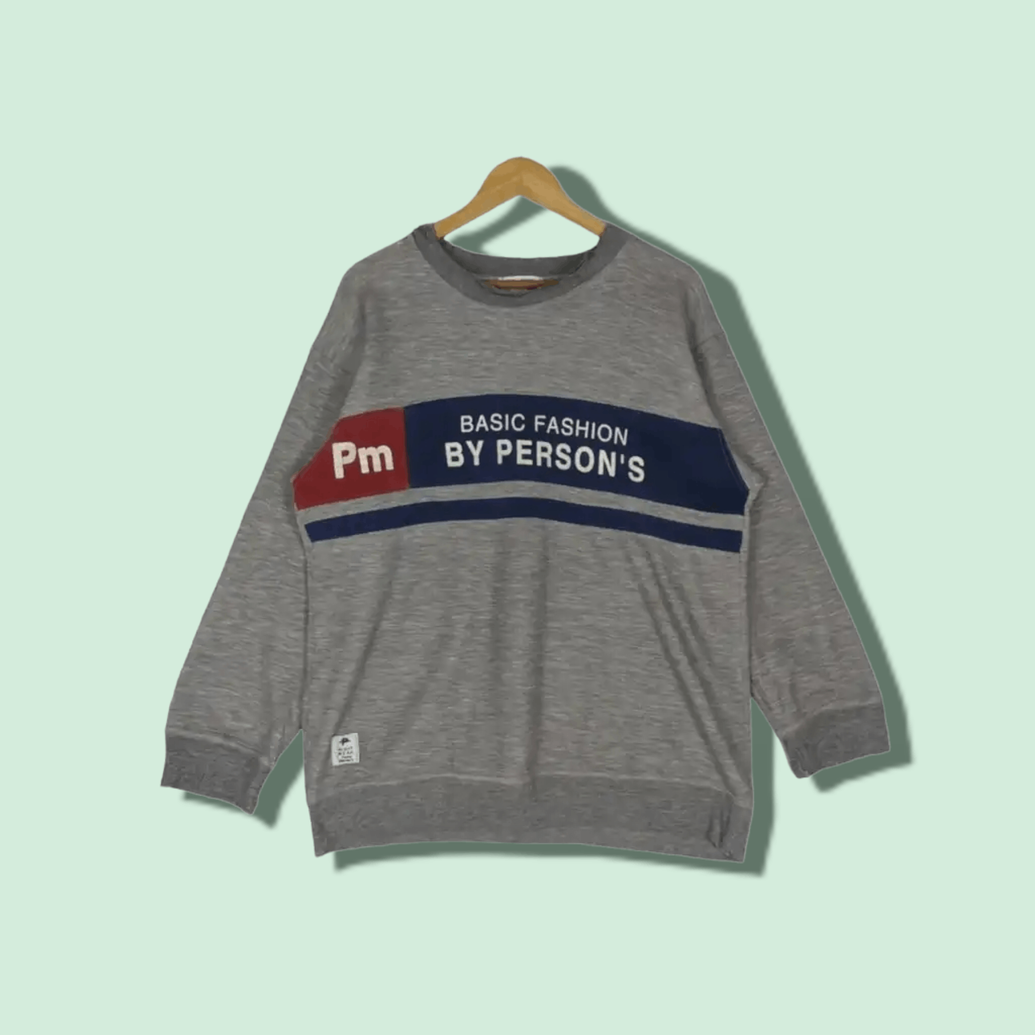 PERSON'S Vintage 80's PERSON'S Crewneck Jumper Sweatshirt Size US L / EU 52-54 / 3 - 1 Thumbnail