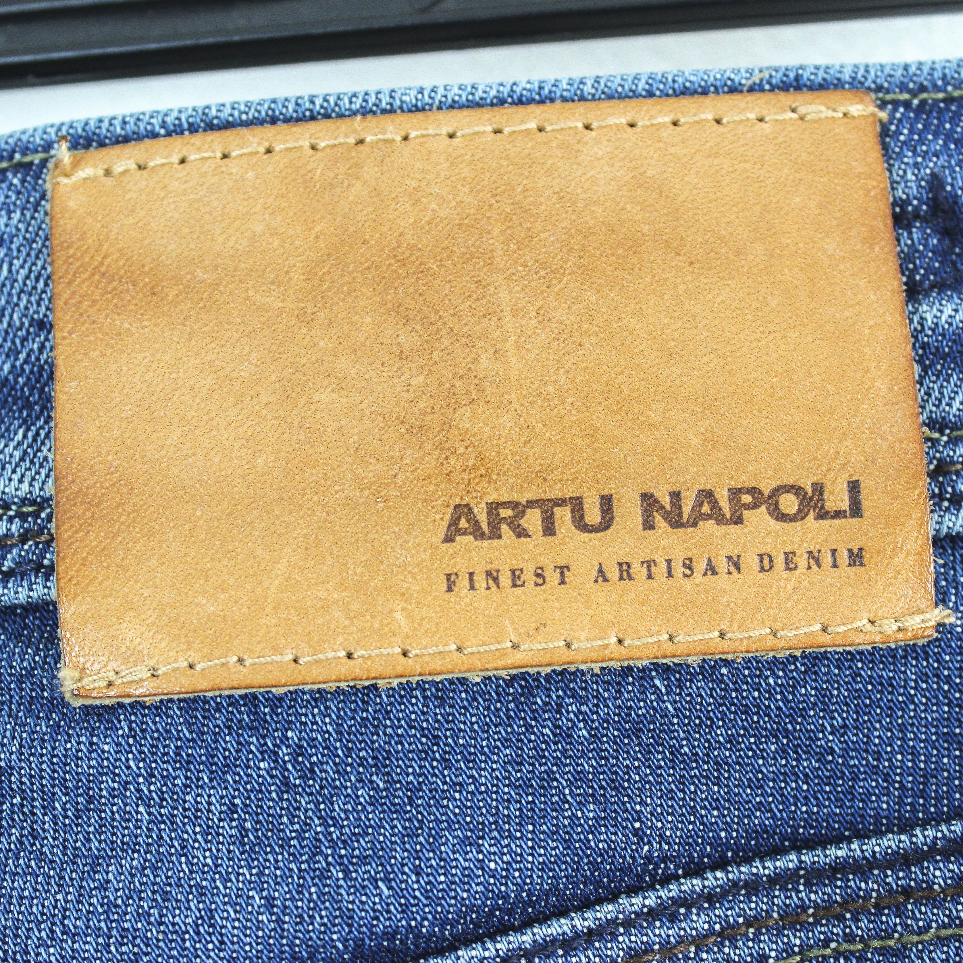 Japanese Brand ARTU NAPOLI Luxury Edition 89 /200 Selvedge Tri Colore Jeans Size US 31 - 4 Thumbnail