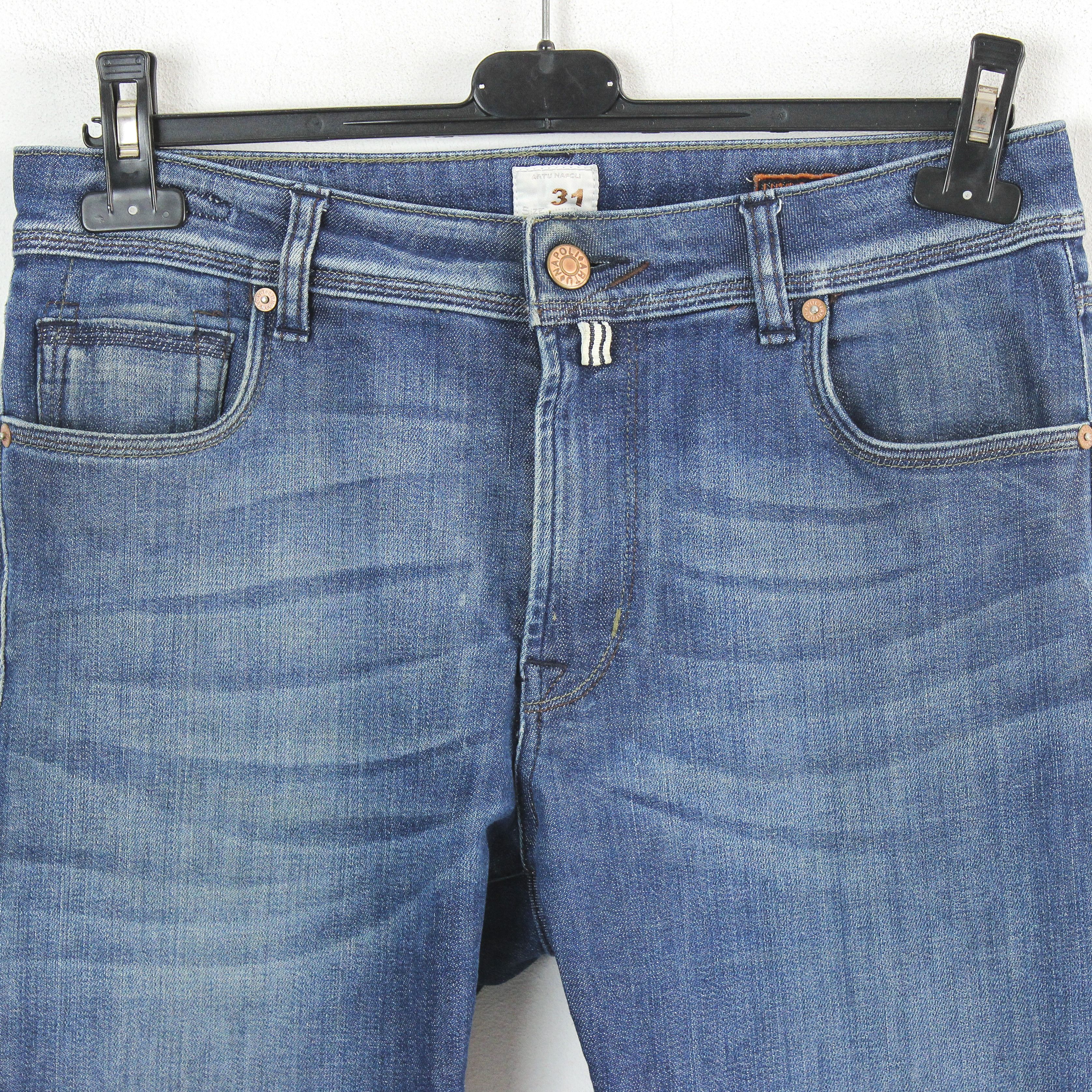 Japanese Brand ARTU NAPOLI Luxury Edition 89 /200 Selvedge Tri Colore Jeans Size US 31 - 2 Thumbnail
