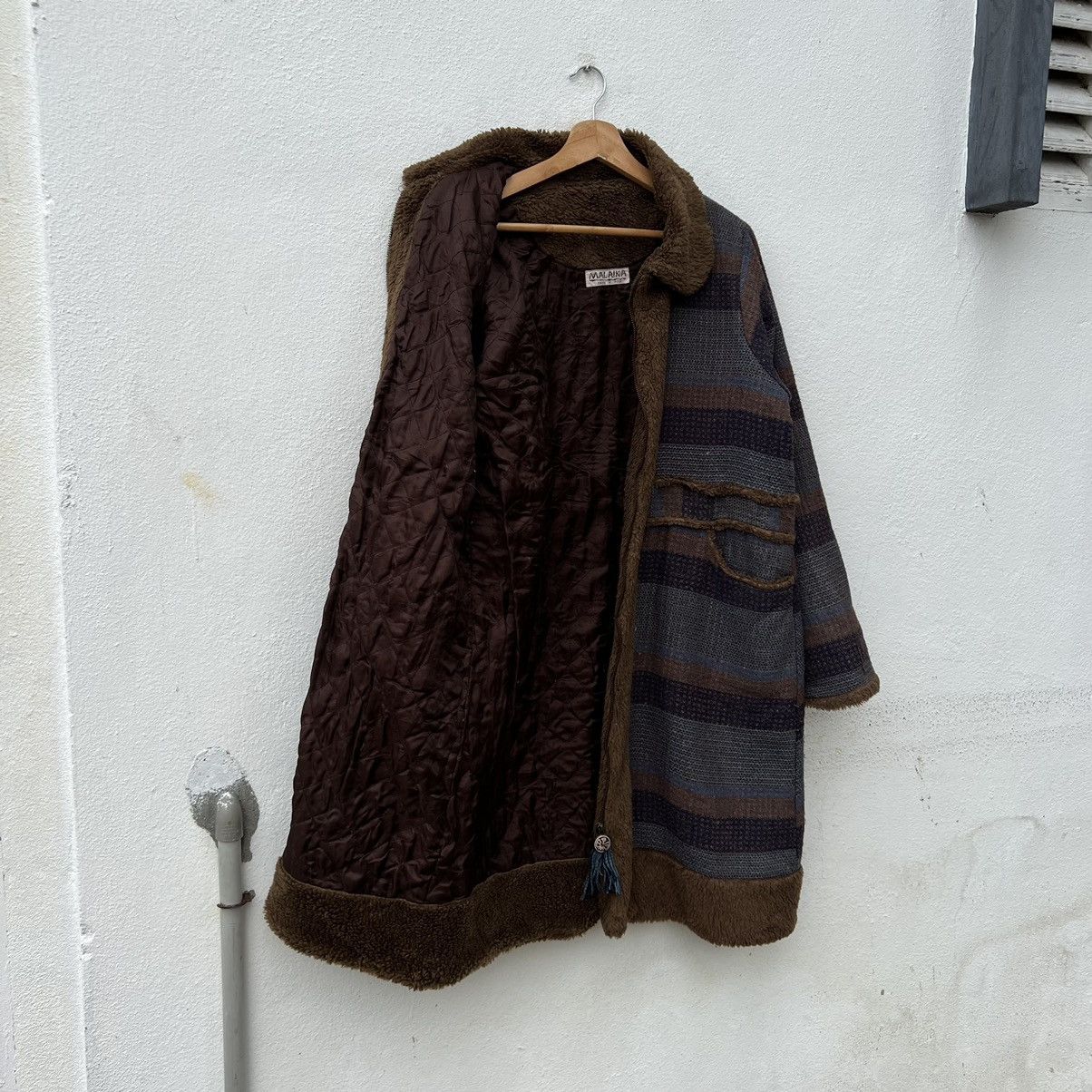 Japanese Brand MALAIKA PATCHWORK LONG JACKET INSPIRED BY BLUE BLUE JAPAN Size US M / EU 48-50 / 2 - 11 Thumbnail