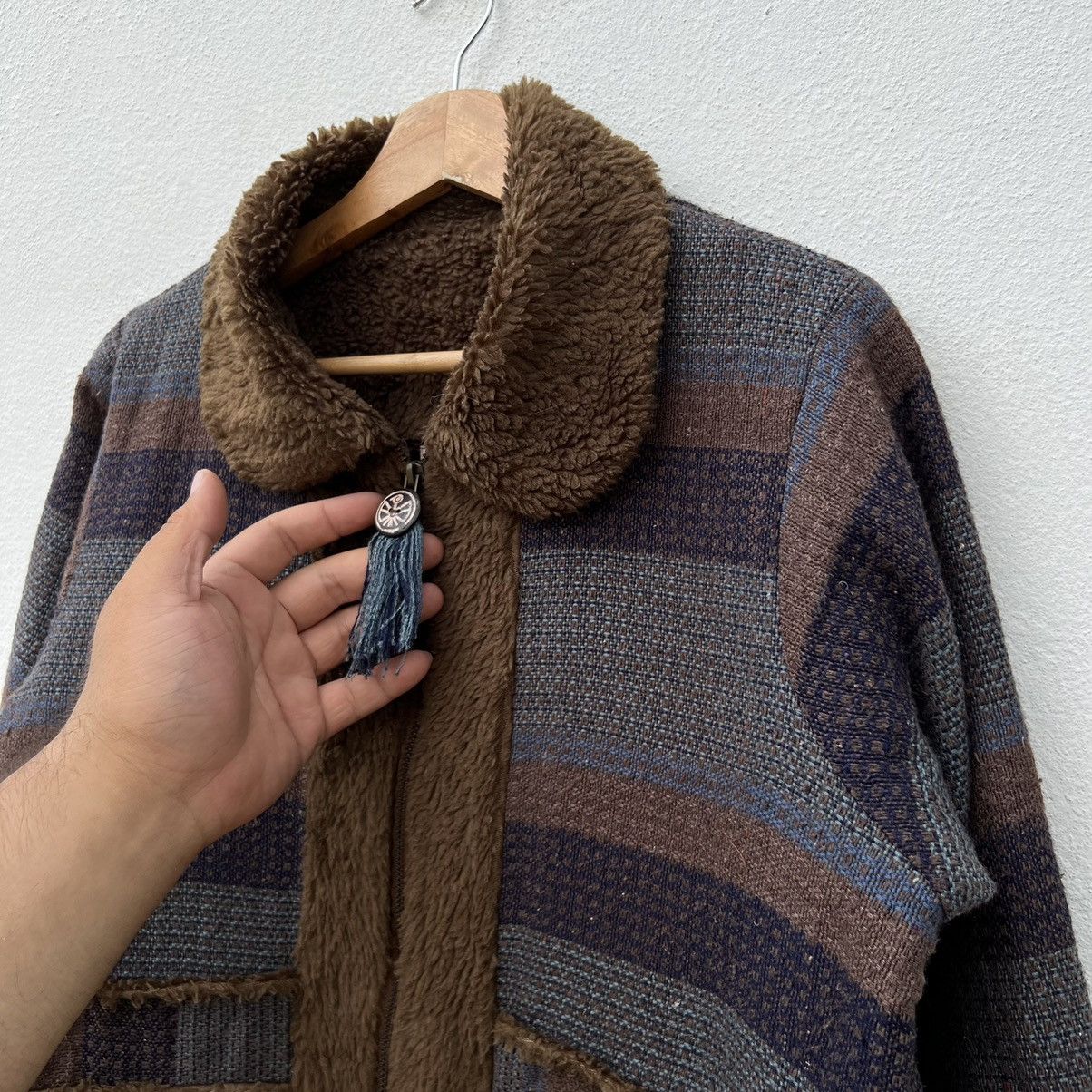 Japanese Brand MALAIKA PATCHWORK LONG JACKET INSPIRED BY BLUE BLUE JAPAN Size US M / EU 48-50 / 2 - 4 Thumbnail