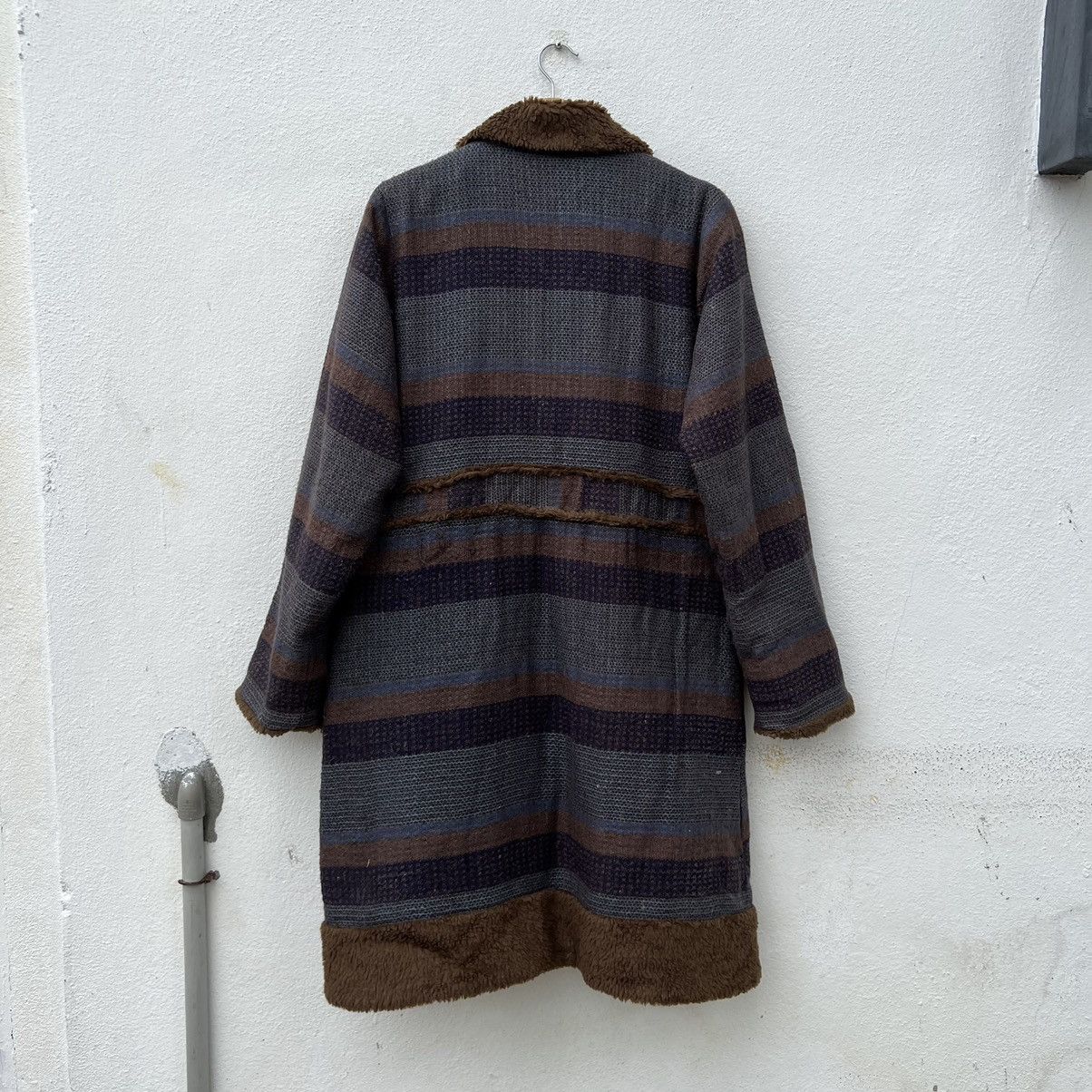 Japanese Brand MALAIKA PATCHWORK LONG JACKET INSPIRED BY BLUE BLUE JAPAN Size US M / EU 48-50 / 2 - 9 Thumbnail