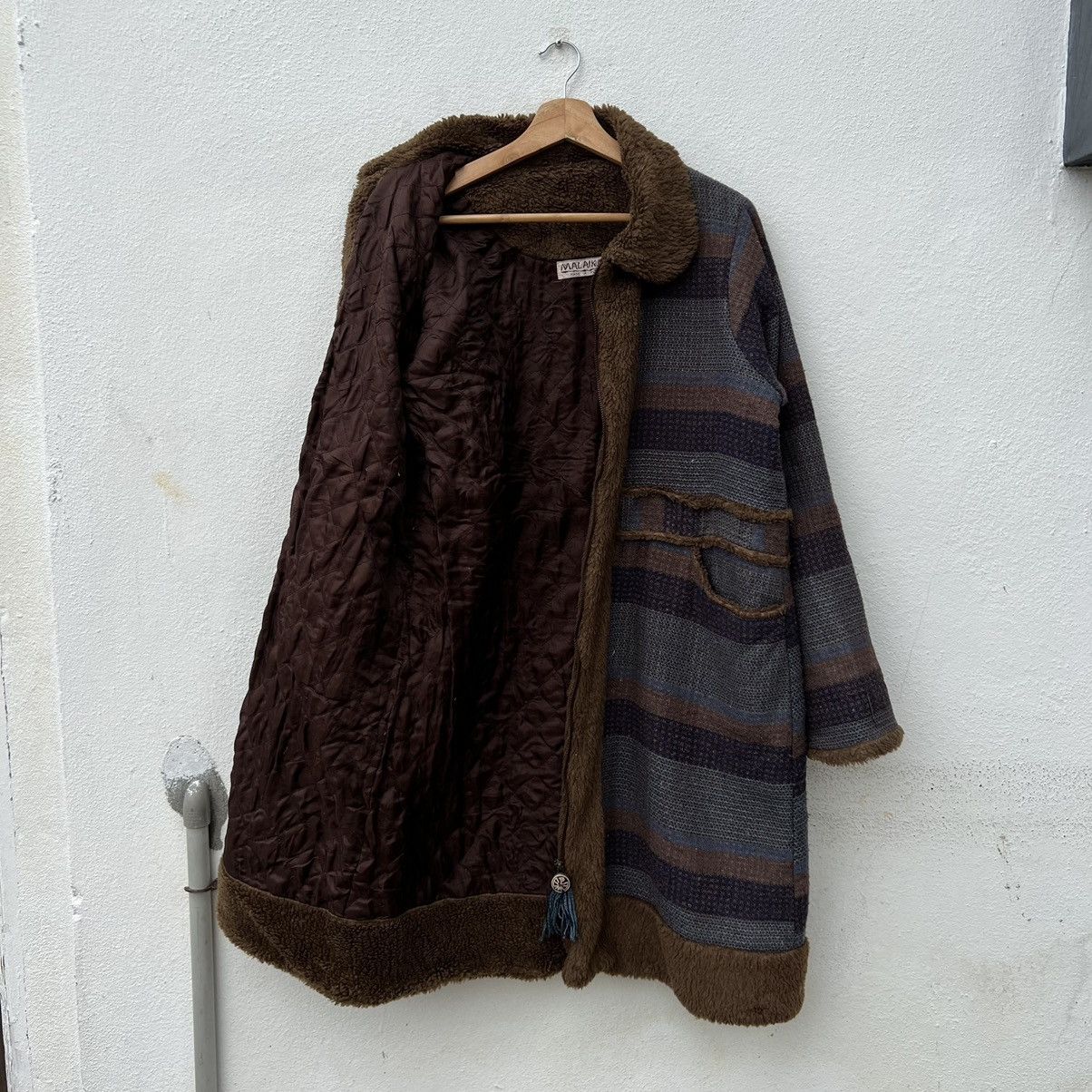 Japanese Brand MALAIKA PATCHWORK LONG JACKET INSPIRED BY BLUE BLUE JAPAN Size US M / EU 48-50 / 2 - 10 Thumbnail