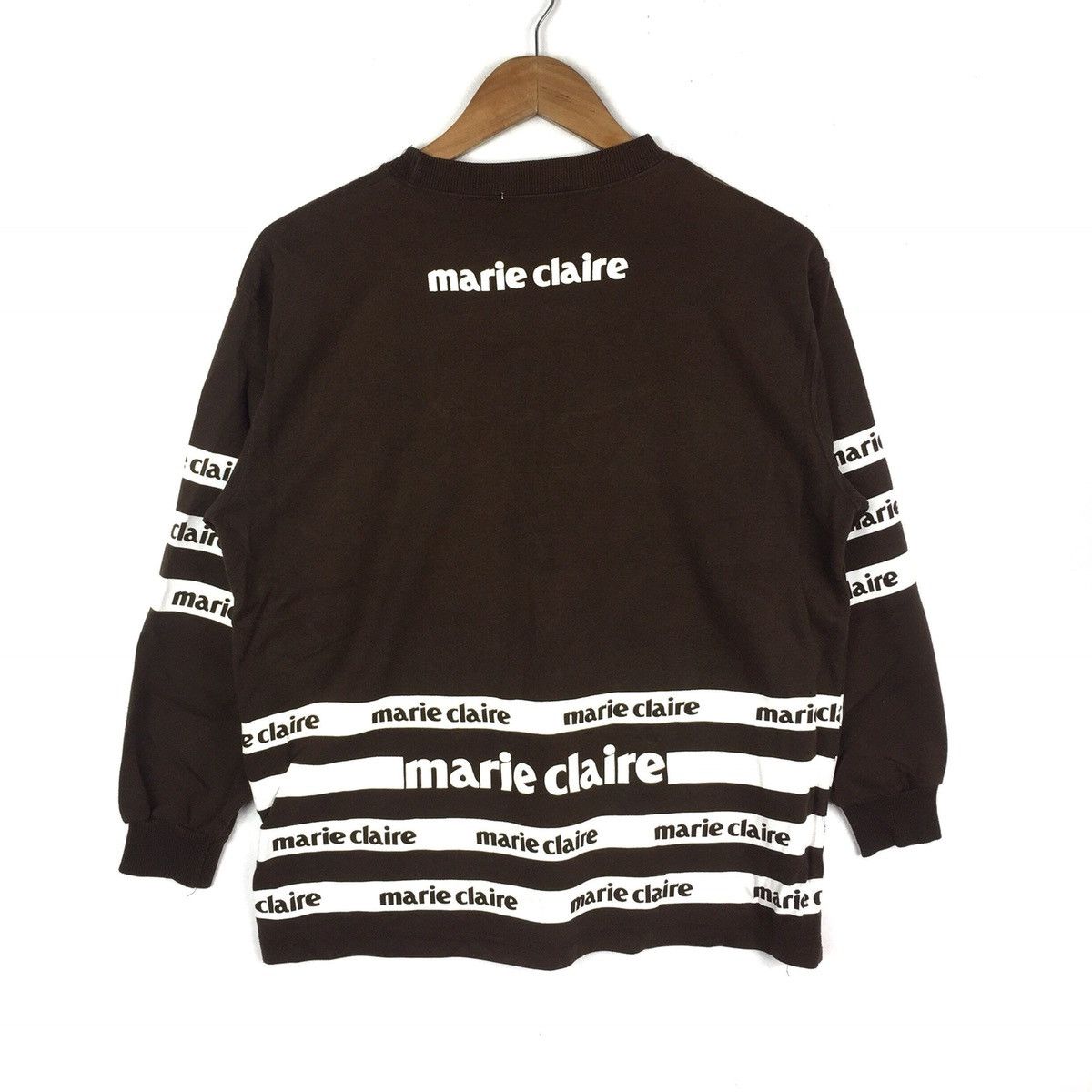 Vintage Marie claire Long sleeve Sweatshirt big logo jumper Size US M / EU 48-50 / 2 - 3 Thumbnail