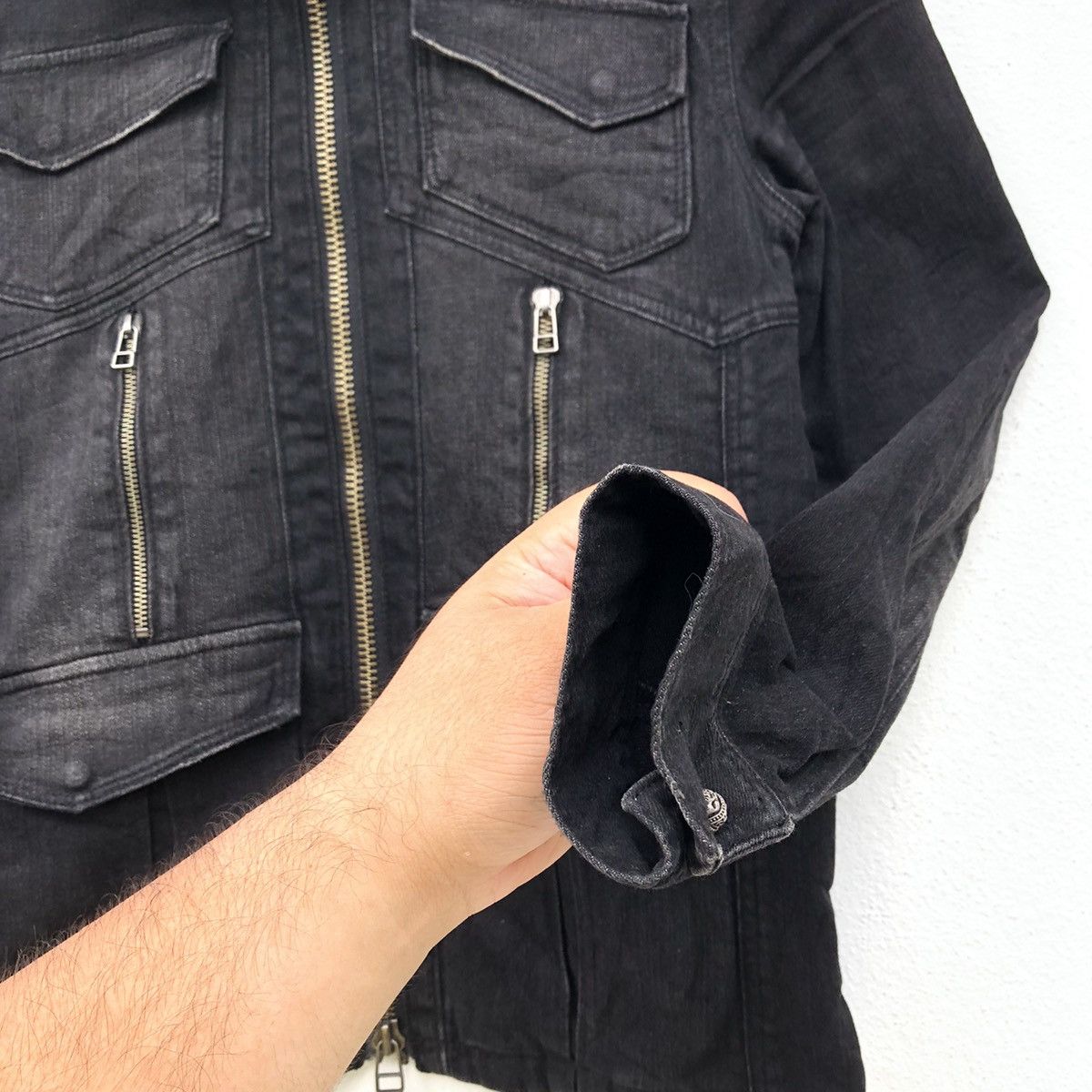 Japanese Brand SEDITIONARIES BIKER JACKET BY NO ID PUNK STYLE Size US M / EU 48-50 / 2 - 6 Thumbnail