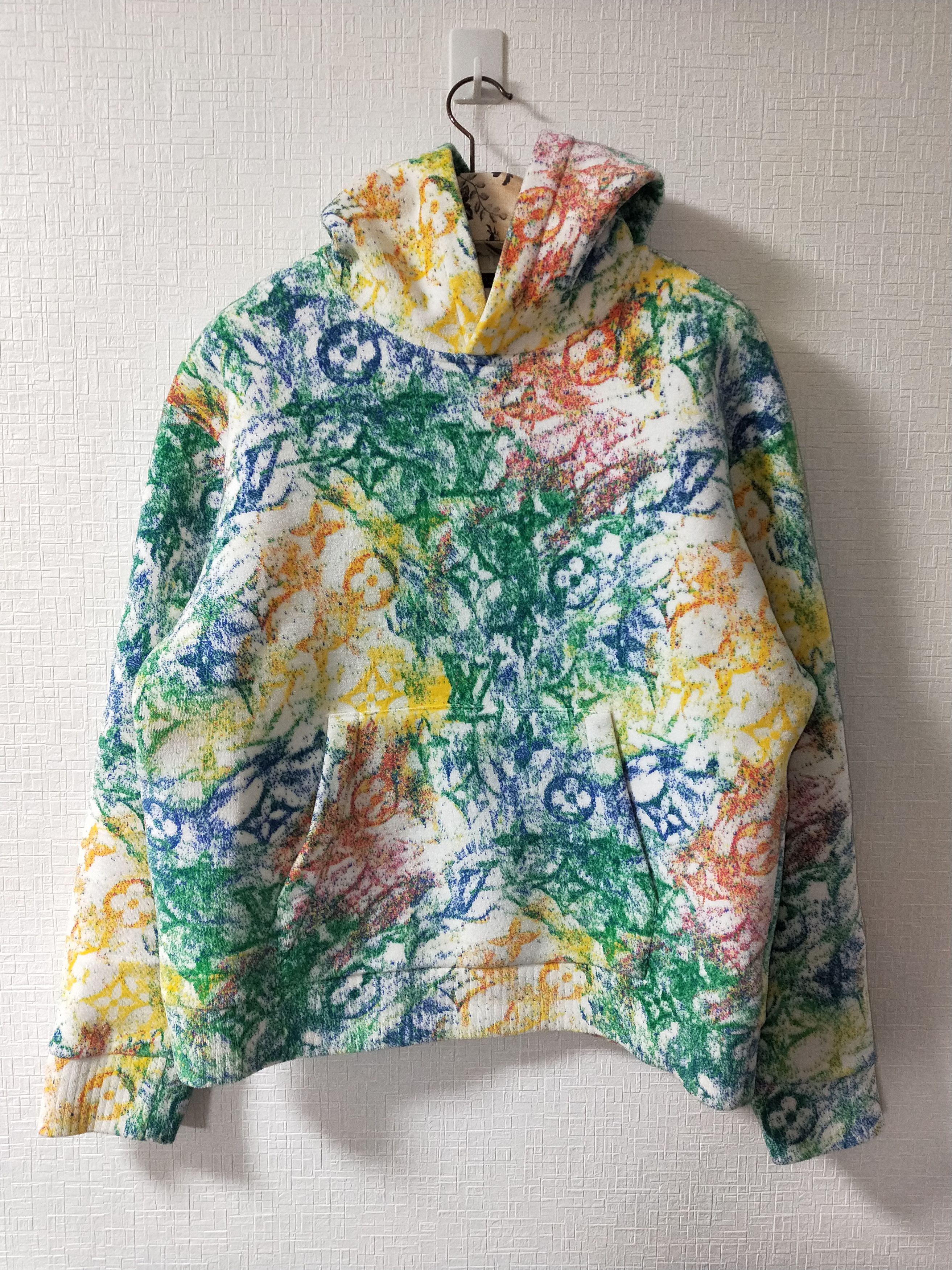 Louis Vuitton Velvet Pastel Monogram Hoodie Size US M / EU 48-50 / 2 - 1 Thumbnail