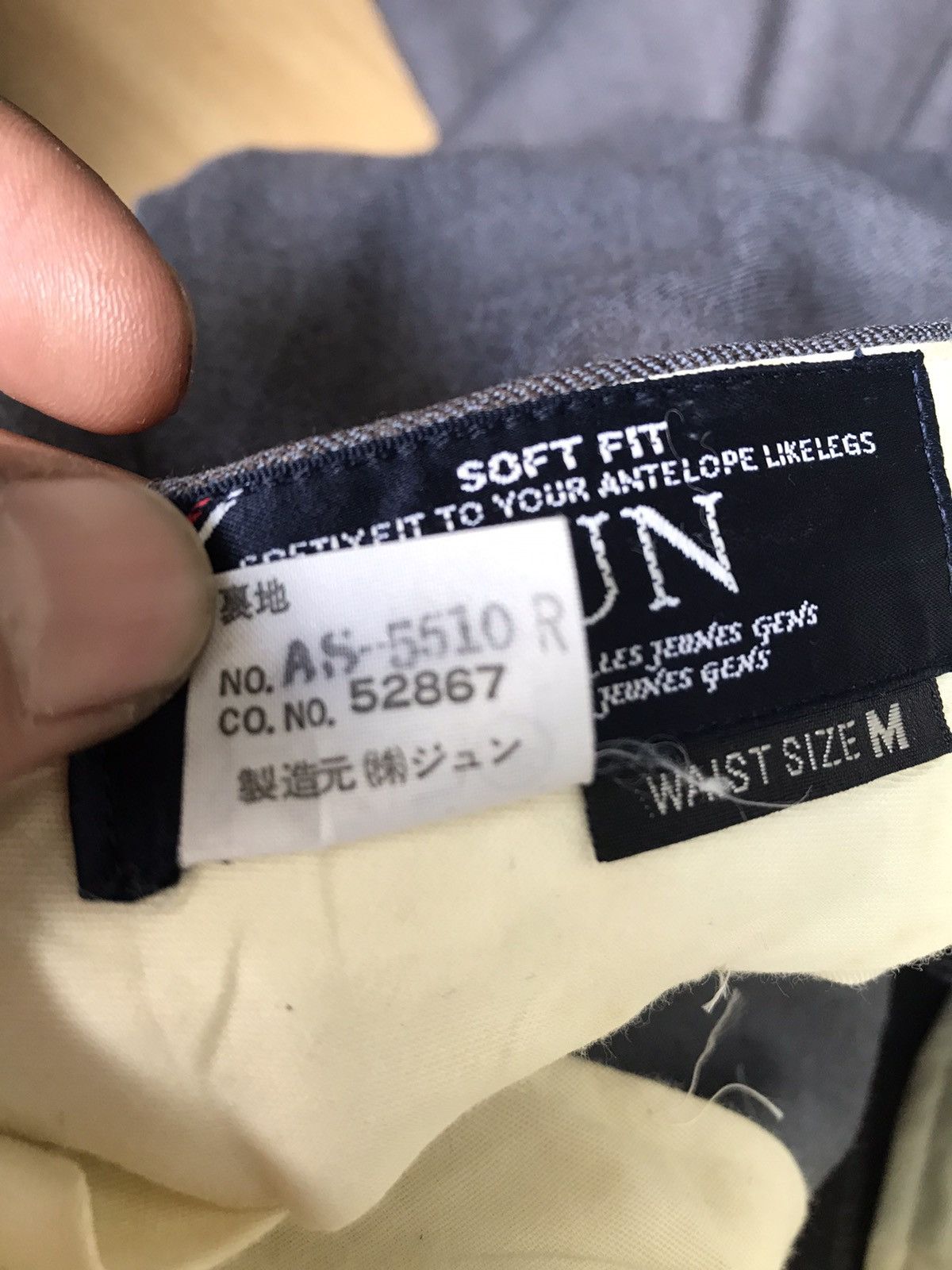 JUN MEN Made in Japan JUN Wool Trousers Size US 27 - 10 Thumbnail