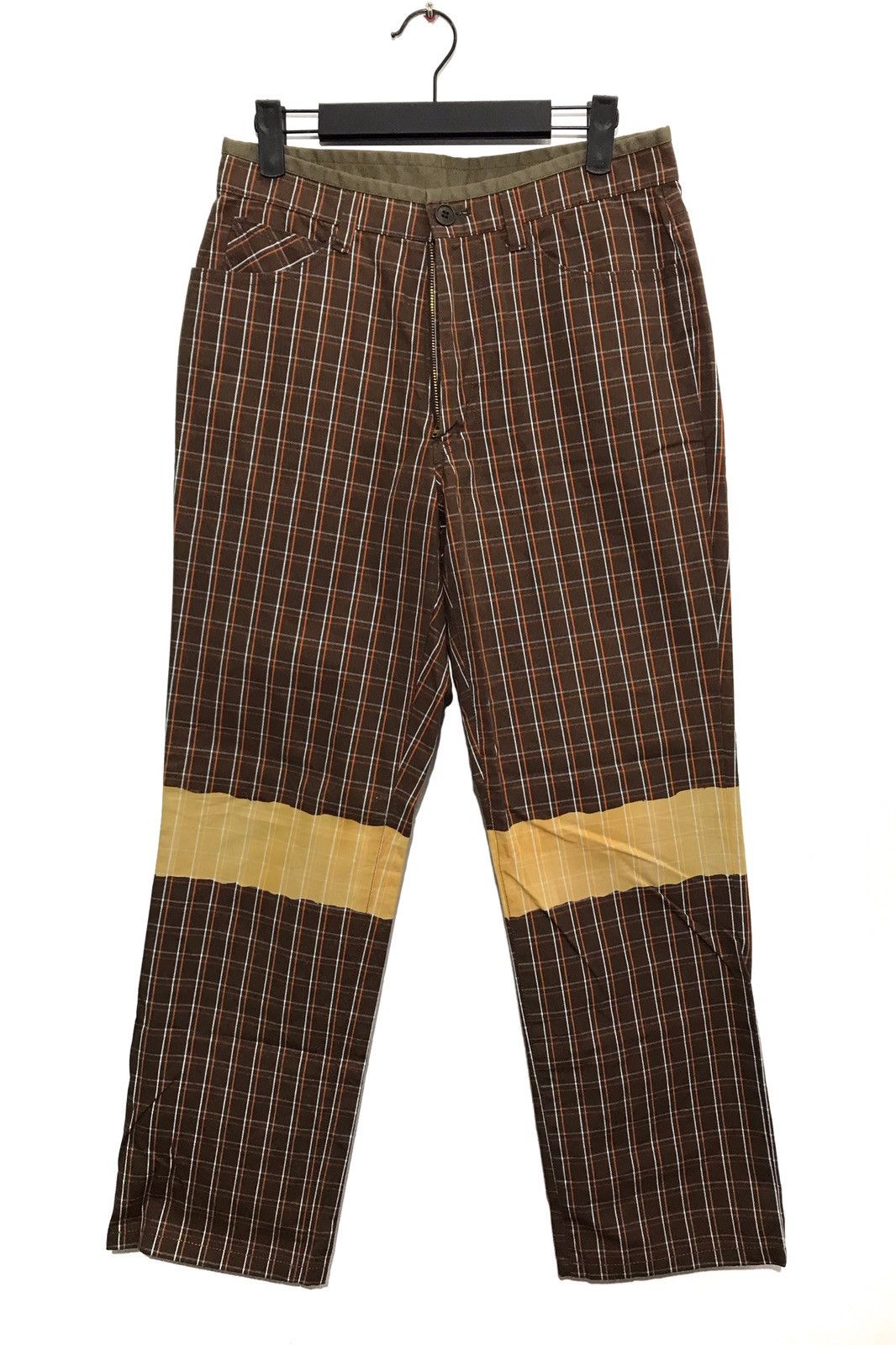 image of Boycott Made In Japan Checkered Tartan Pants Trouser Pants, Men's (Size 28)
