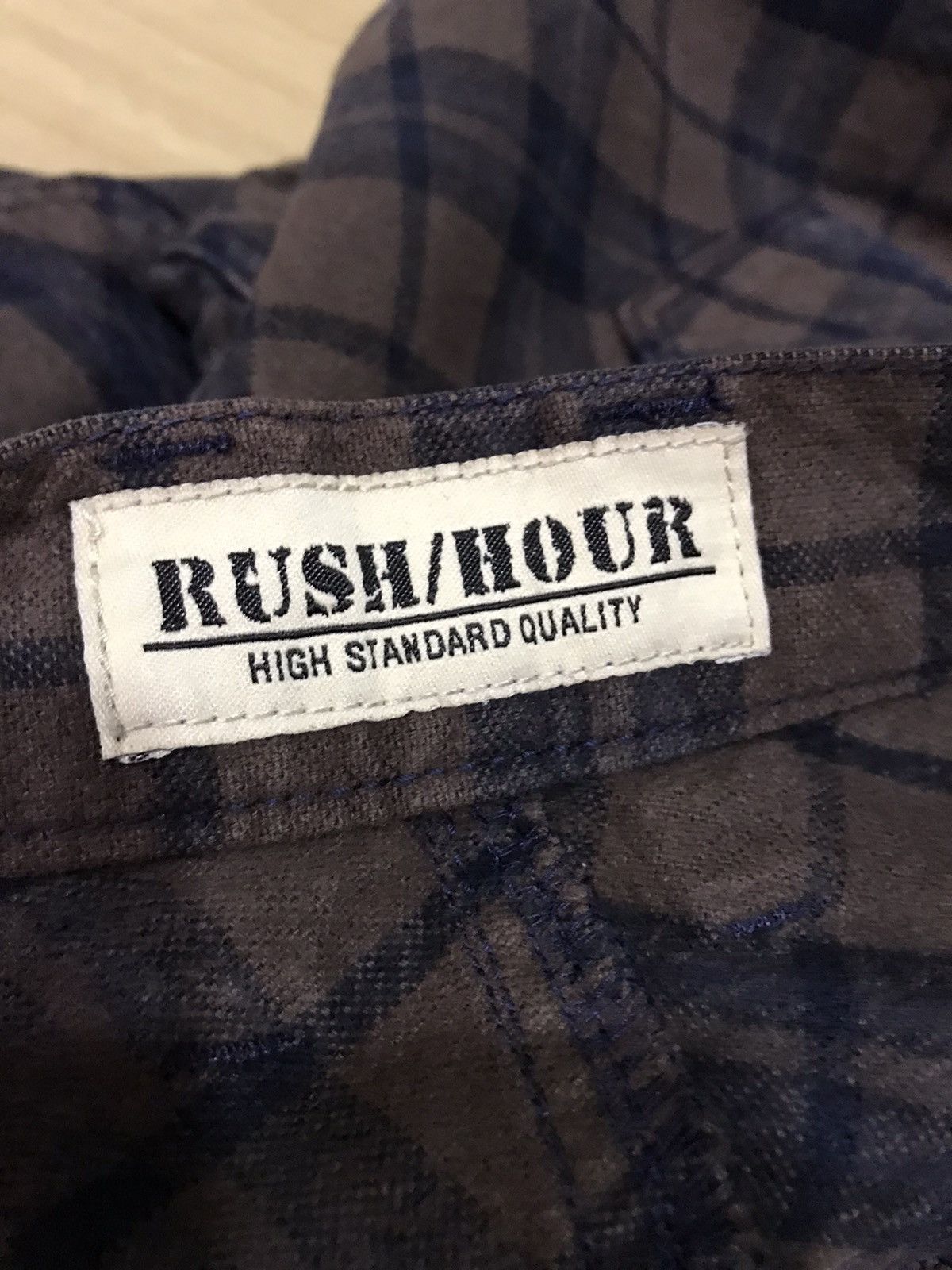 If Six Was Nine × Japanese Brand RUSH HOUR Check Zipper Trousers Size US 31 - 11 Thumbnail