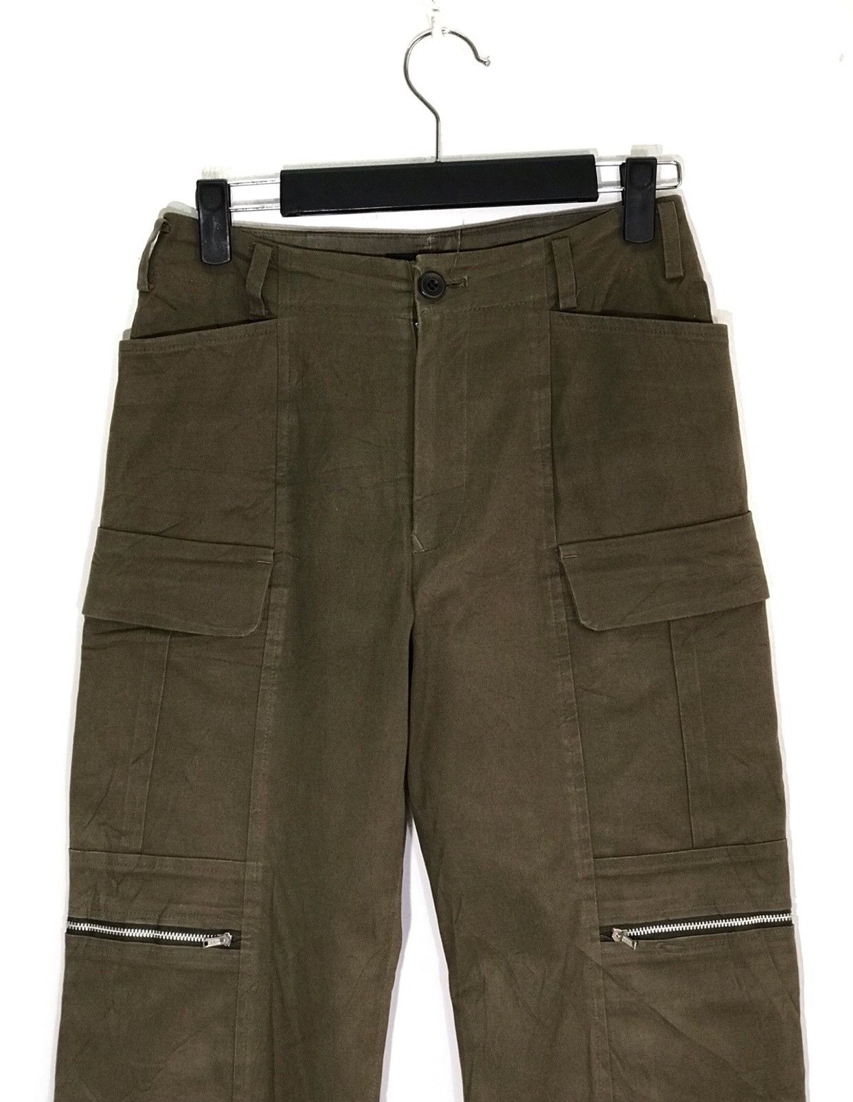 image of Tactical Zipper Cargo Trousers Made In Japan in Chocolate, Men's (Size 26)